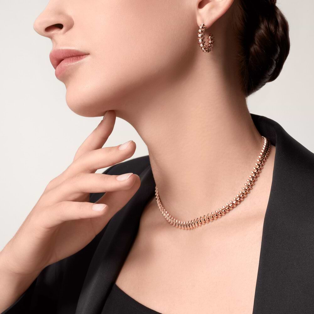 Cartier Earrings Clash de Cartier Rose gold 750 - buy for