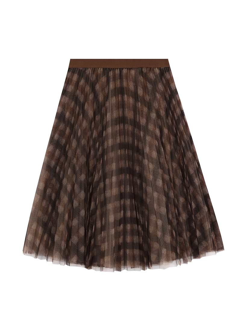 BRUNELLO CUCINELLI★素敵！llic pleated woven skirt Pleated skirt with print Brunello Cucinelli for kids - buy