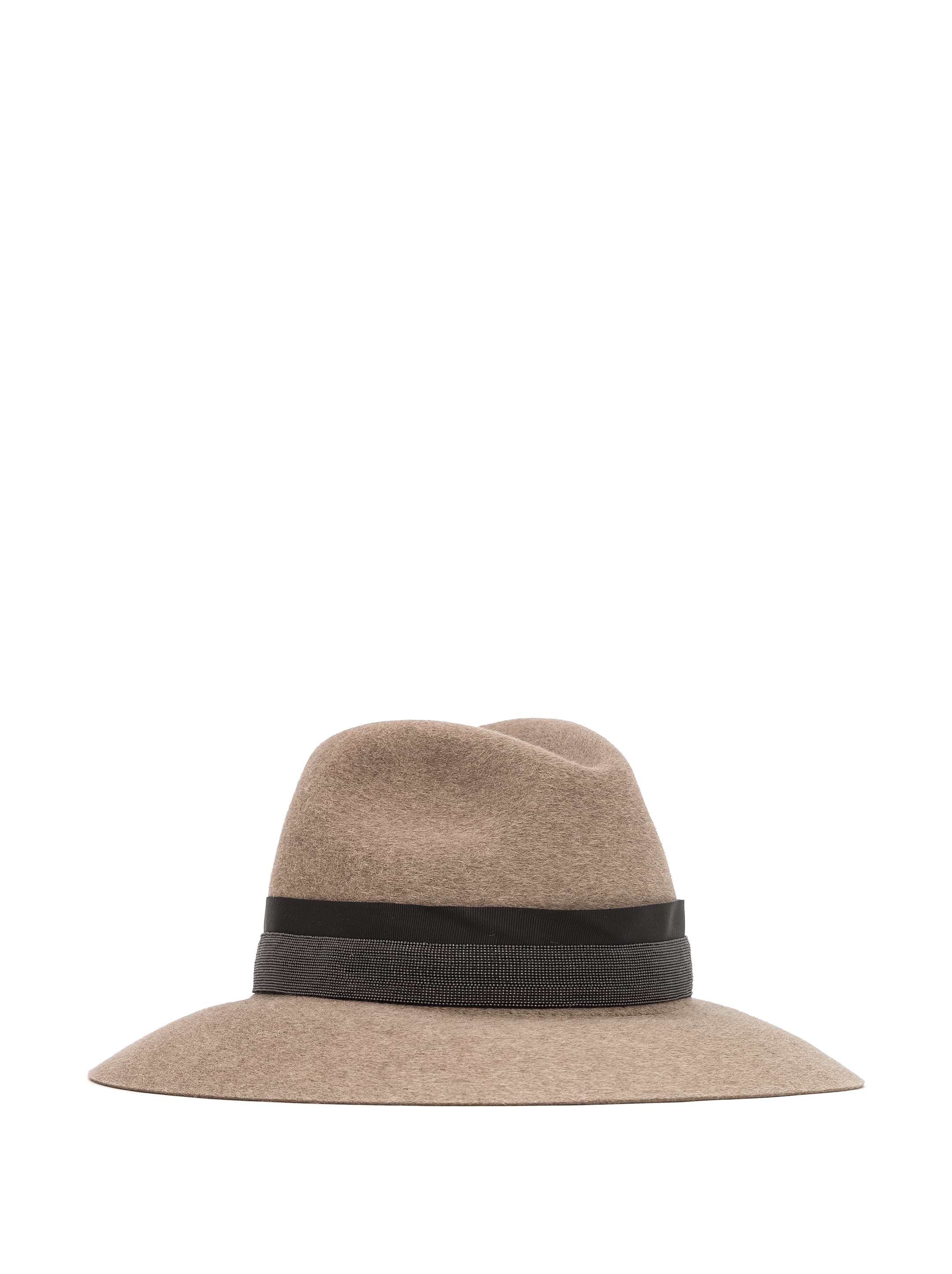 Brunello Cucinelli★素敵！Gray Flannel Fedora Hat Modern Wide Brim Fedora Hat - The Thiago – Agnoulita Hats