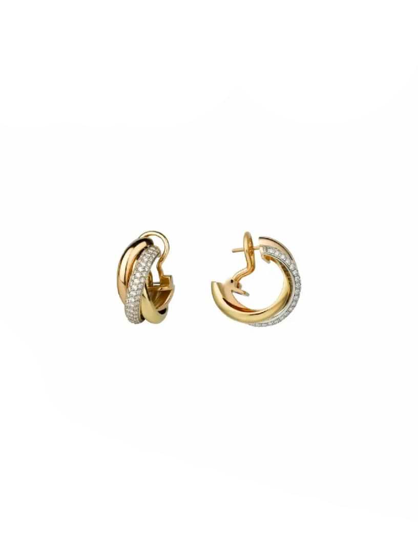 洗練ジュエリー【Cartier】Trinity earrings, classic model 洗練ジュエリー【Cartier】Trinity earrings, classic model