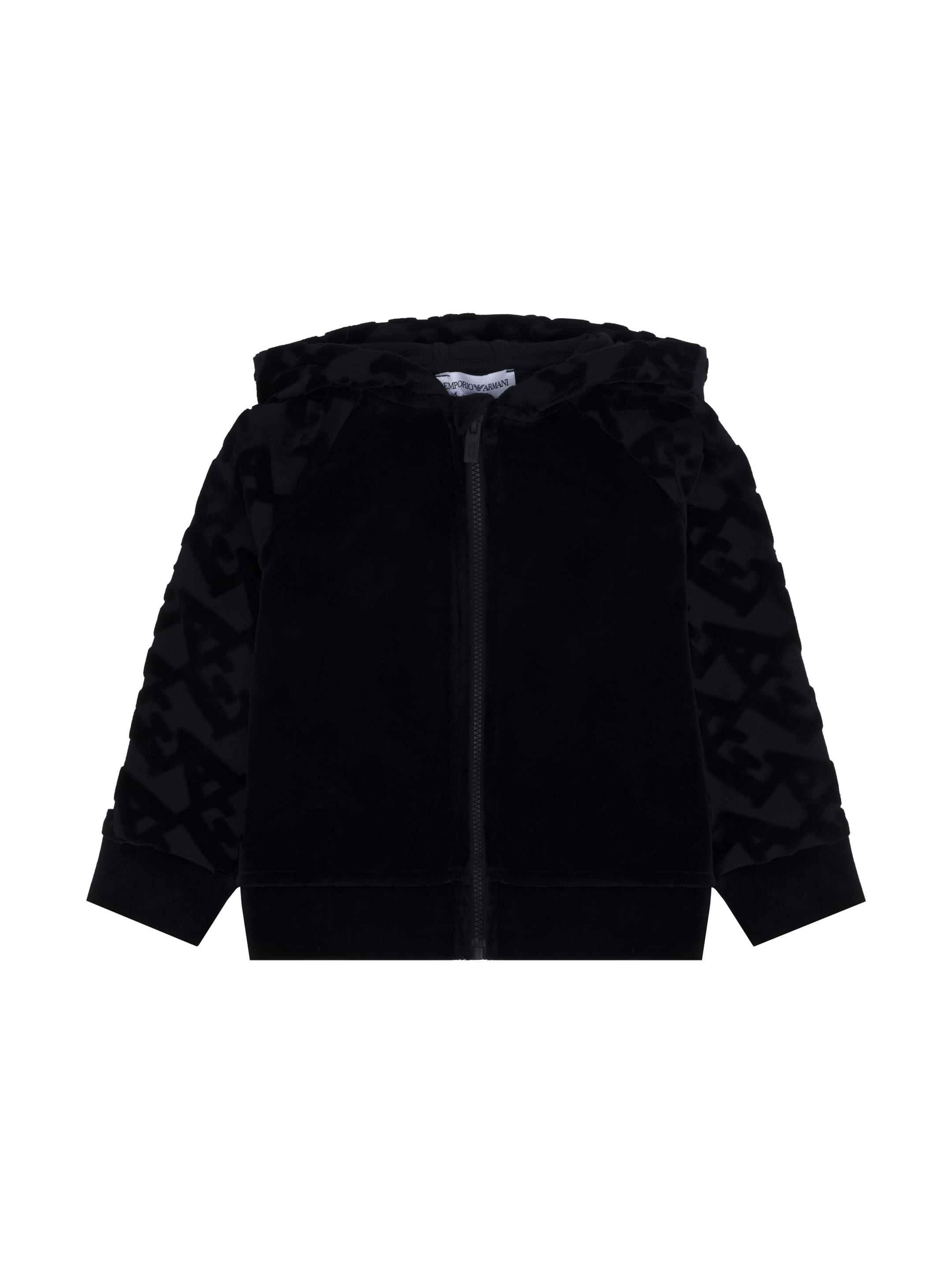 EMPORIO ARMANI kids' Velor track jacket - buy for 56900 KZT