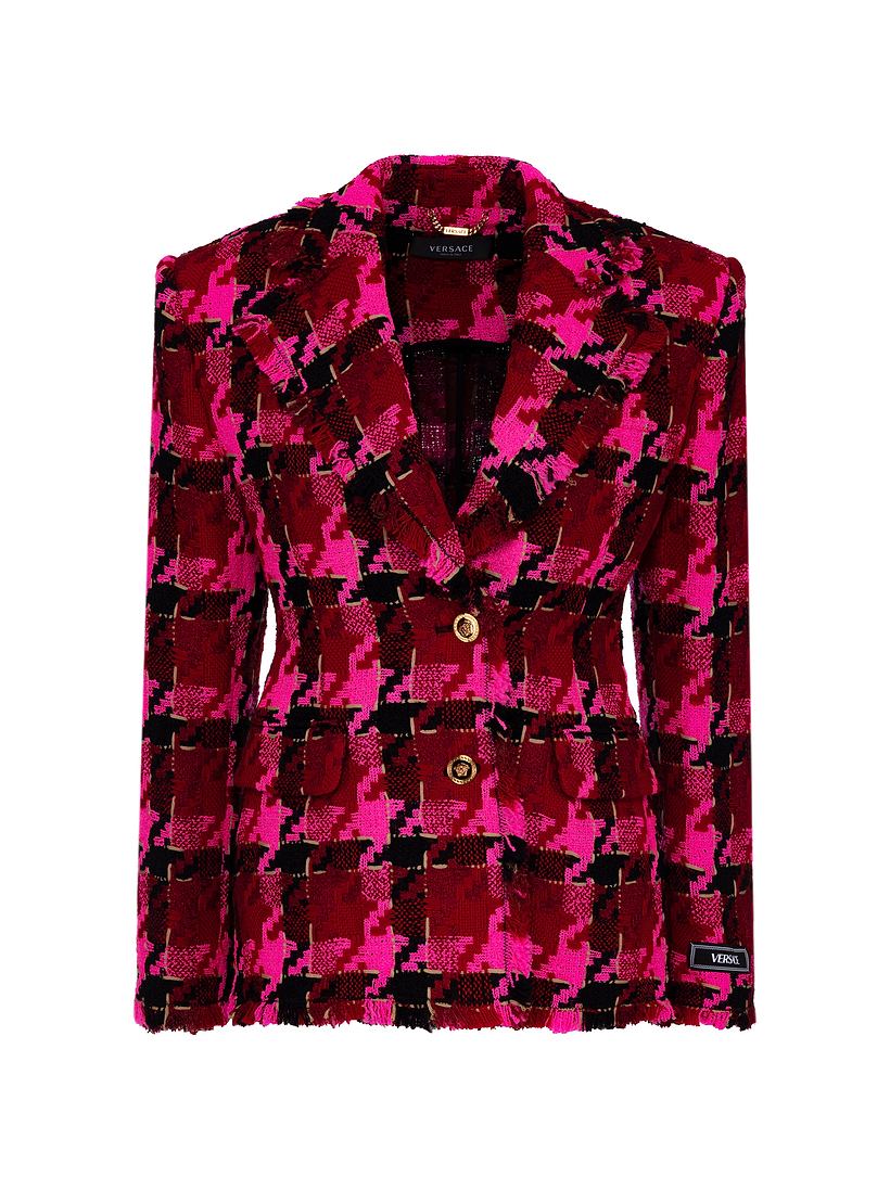 Single-breasted tweed blazer Versace for women - buy in the