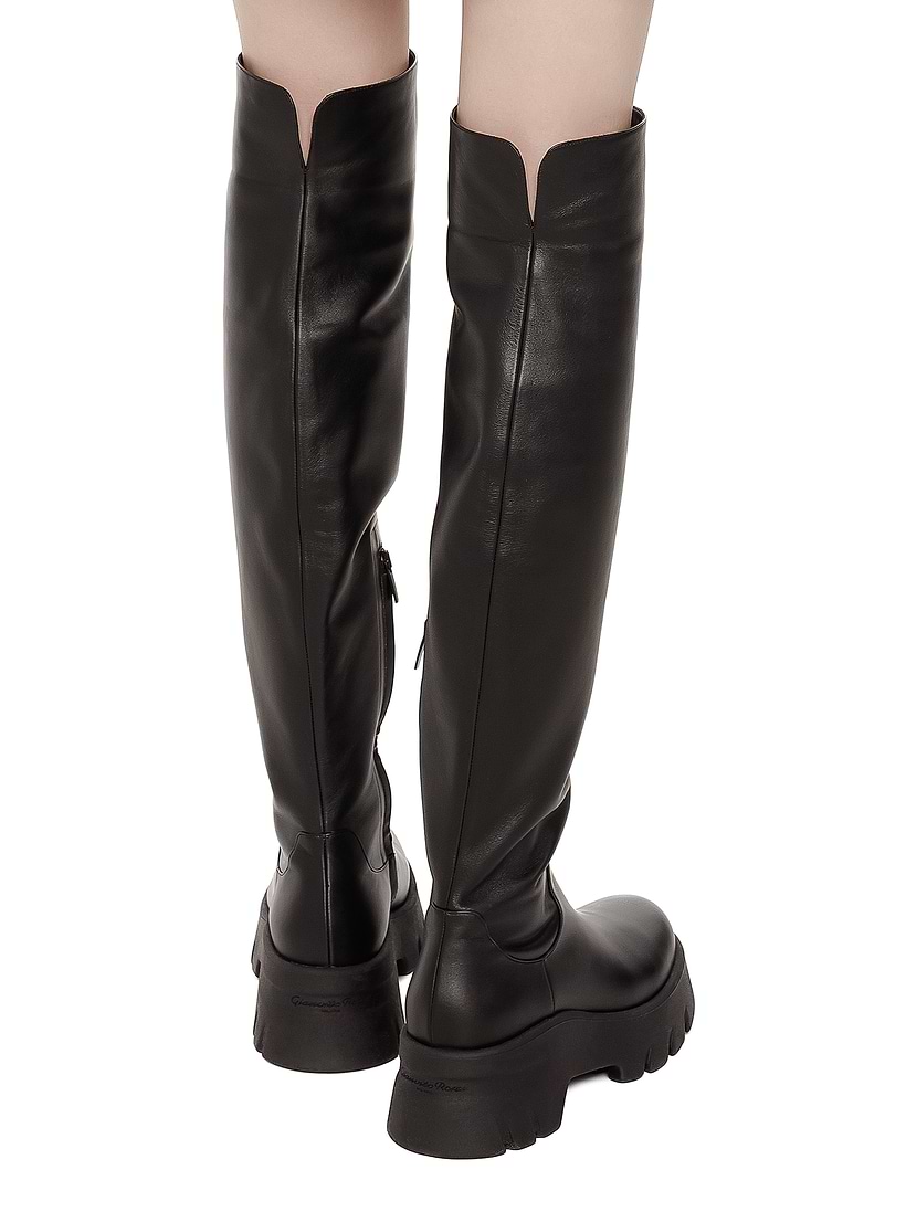 ブーツその他 GIANVITO ROSSI TURNER SMOOTH LEATHER COMBAT BOOTS Booties TURNER | Gianvito Rossi