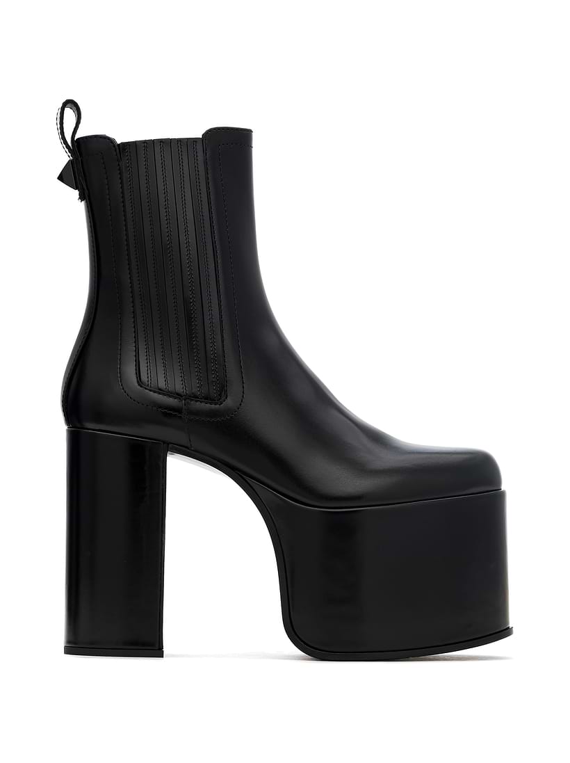 Valentino Garavani women's One stud leather platform ankle