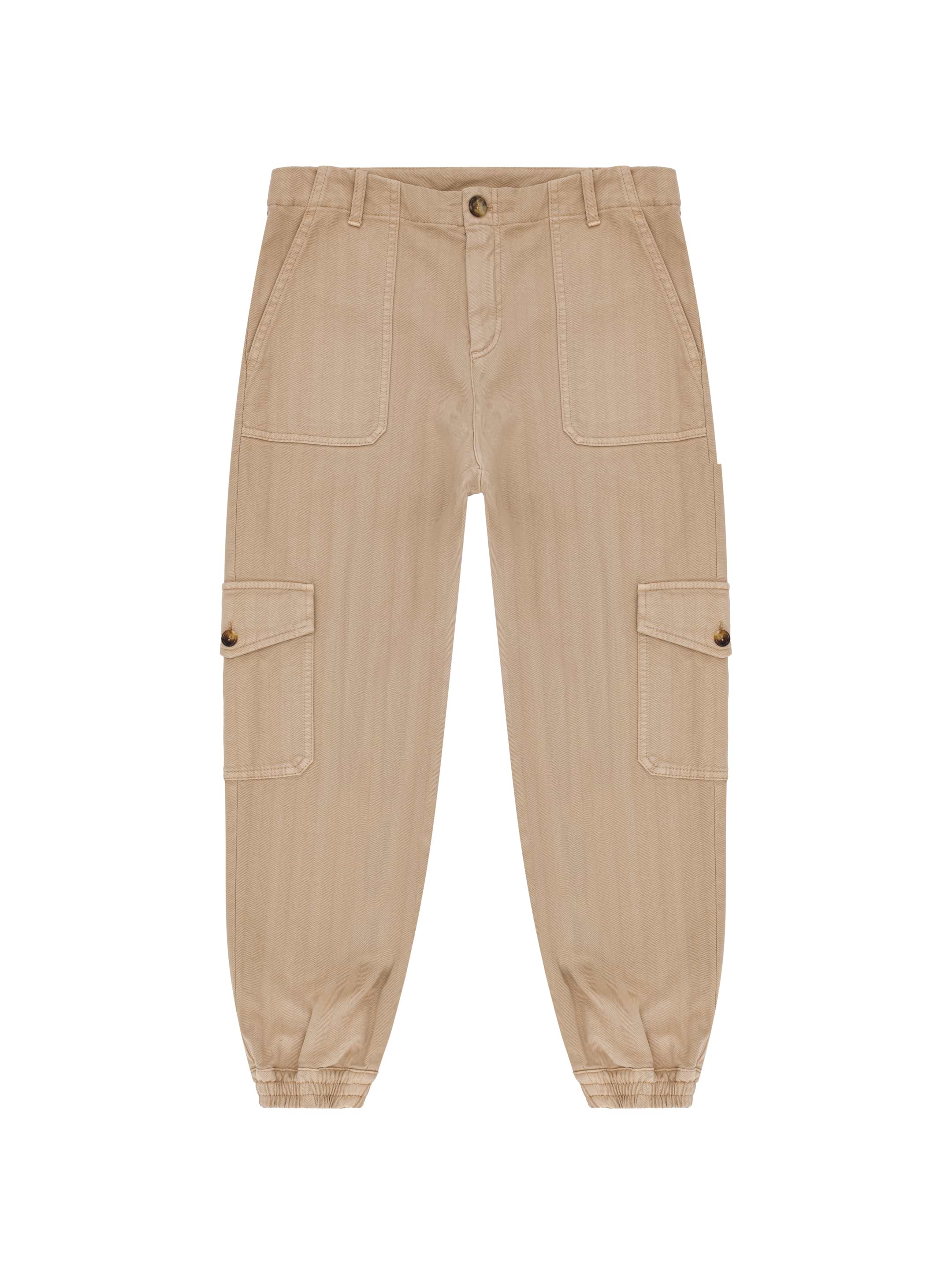 BRUNELLO CUCINELLI コットン チノパン Brunello Cucinelli - Beige Cotton Gabardine Cropped Pant