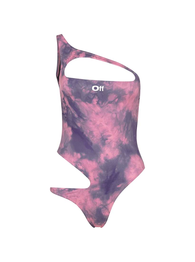 Off-White women's Tie-dye printed one-piece swimsuit - buy