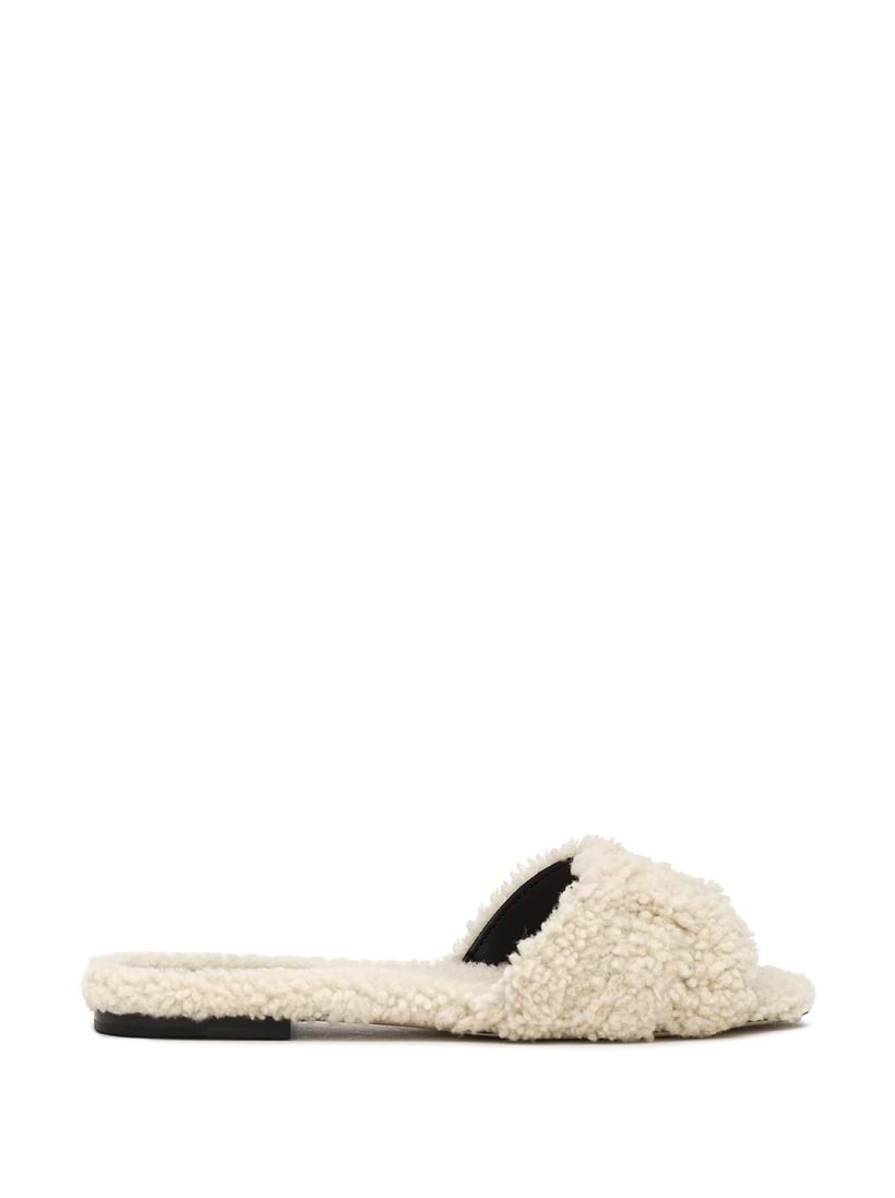 Fur slippers Saint Laurent for women - buy in the official