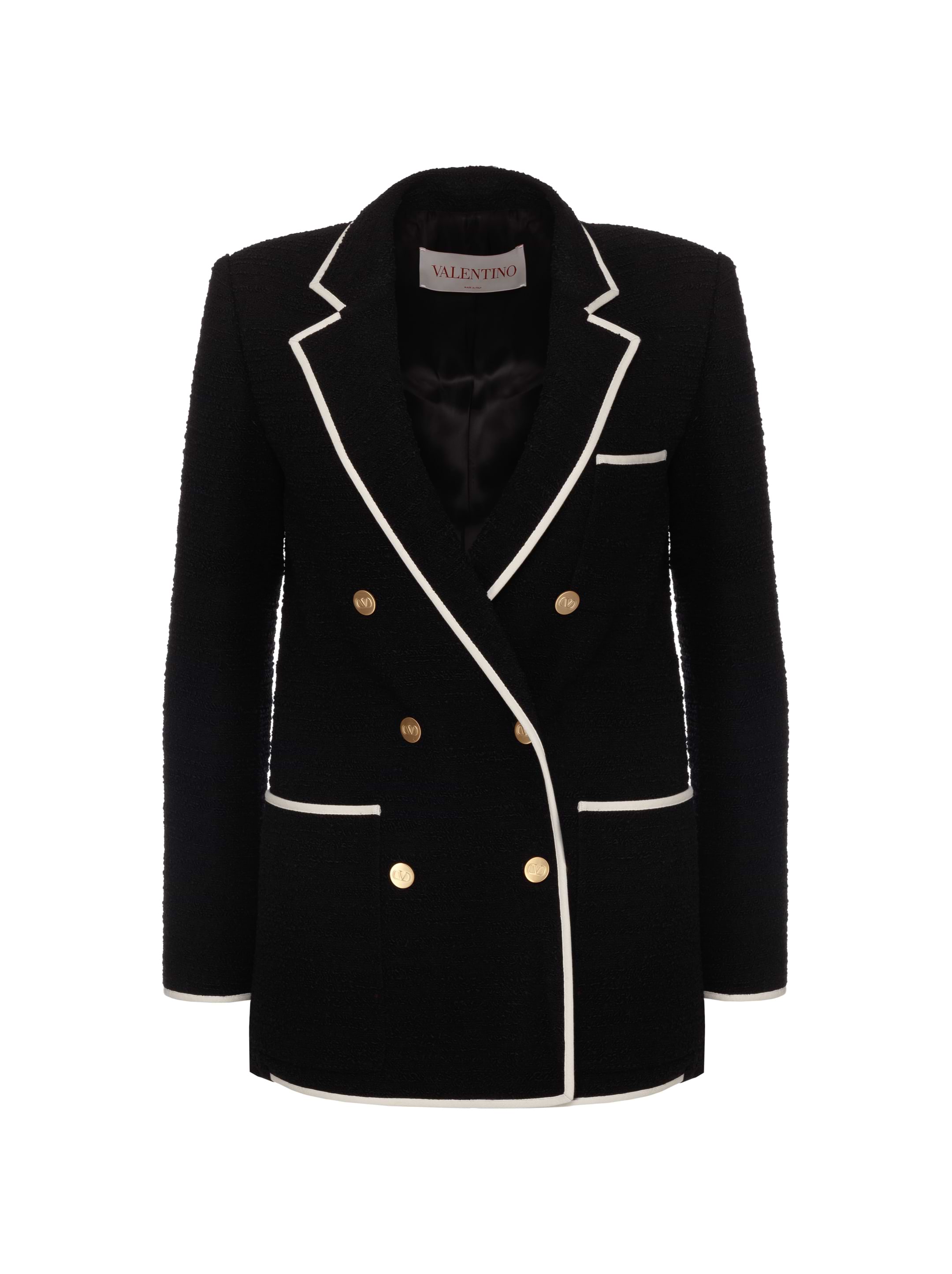 【送料&関税込】Valentino Double-breasted Blazer Navy Double-Breasted Blazer by Valentino on Sale