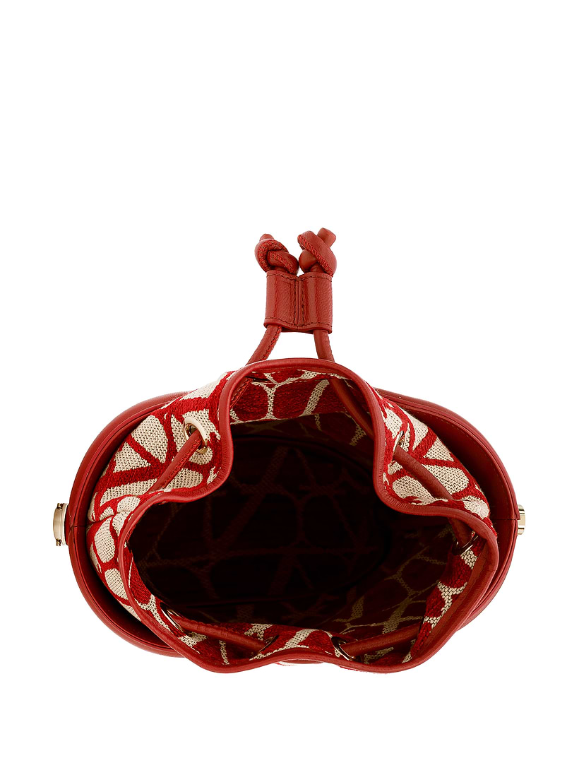 【VALENTINO】TOILE ICONOGRAPHE BUCKET BAG VALENTINO GARAVANI Toile Iconographe Nappa Le Cinquième