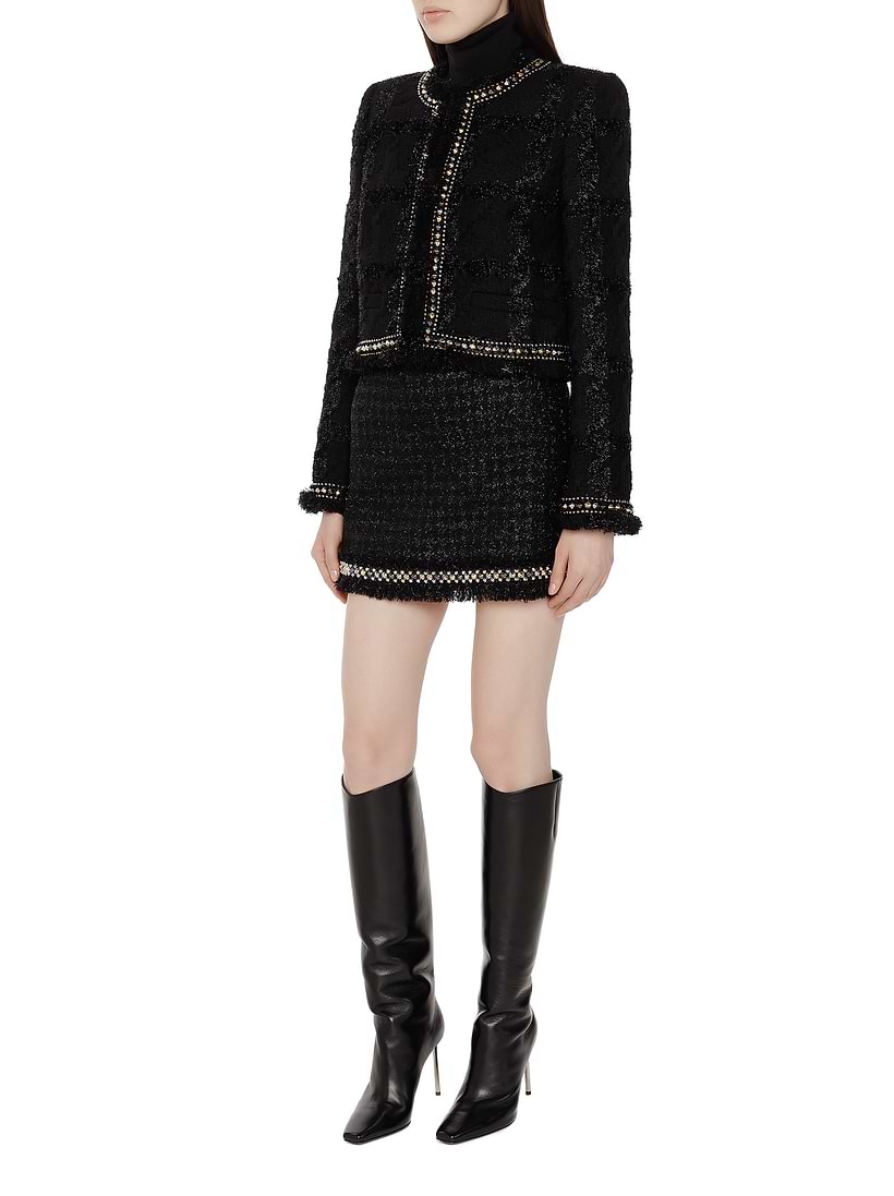 Tweed mini skirt Versace for women - buy in the official