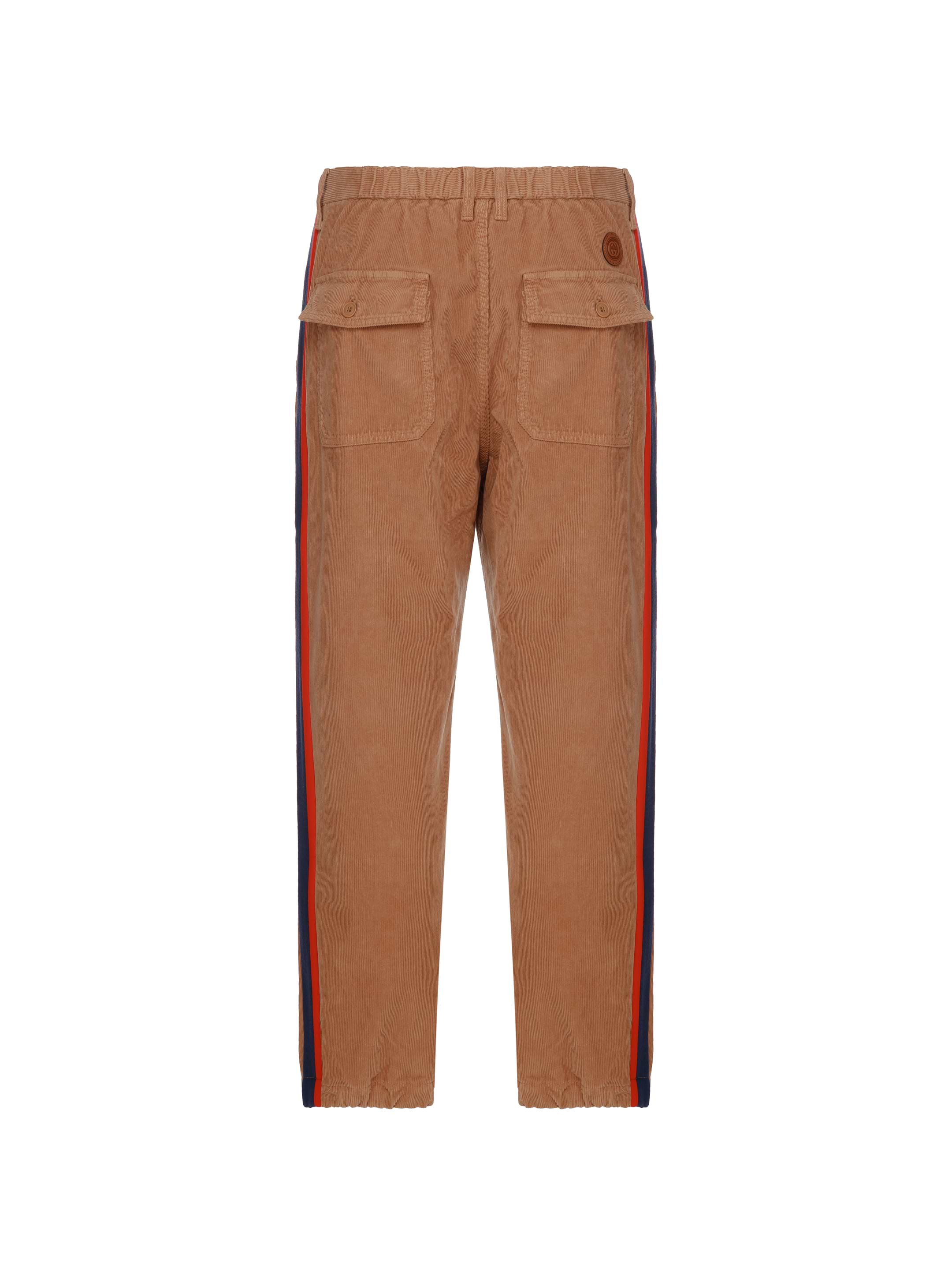Corduroy joggers with lampas Gucci for men - buy in the