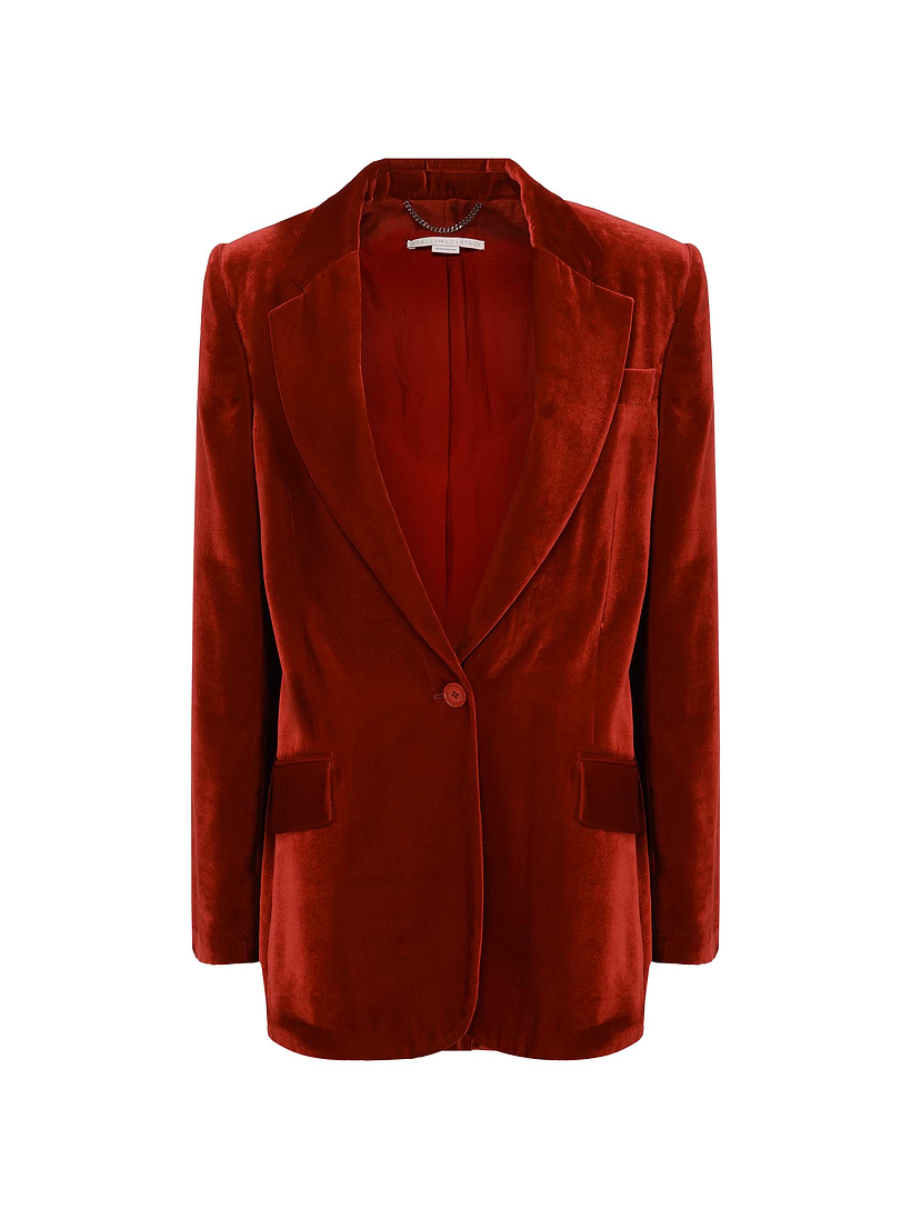 Single-breasted velvet-effect jacket Stella McCartney for