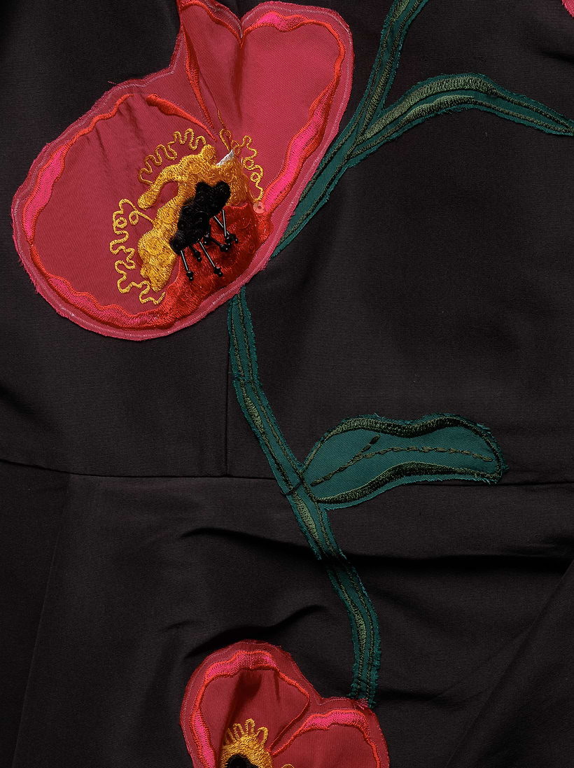Carolina Herrera women's Silk dress with appliqué - buy for