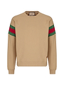 Gucci★素敵！Men's Chevron Stripe Sweatshirt GUCCI Logo Stripe Sweatshirt Track Zip Jacket Hoodie Grey