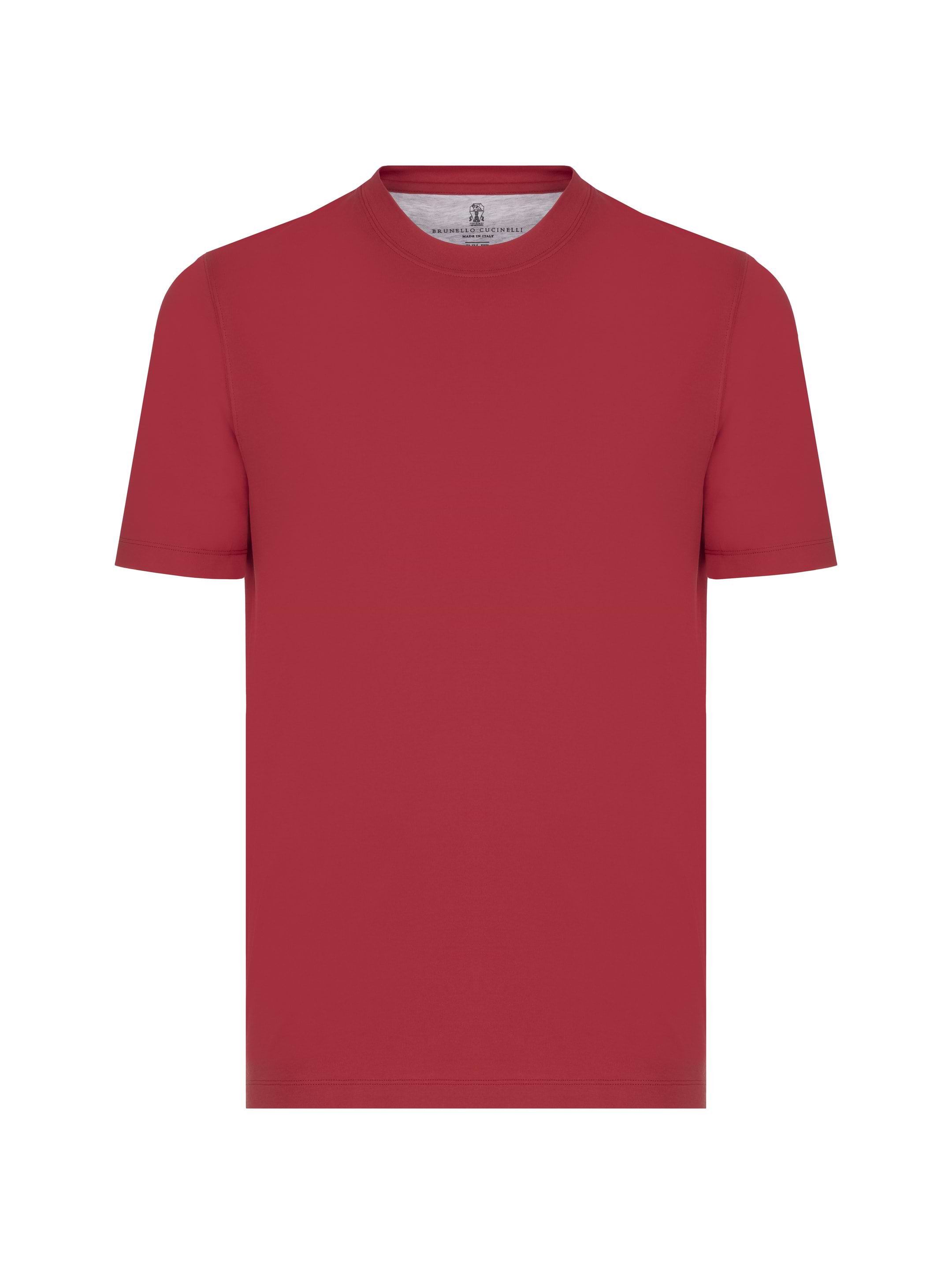 【送料&関税込】Brunello Cucinelli Red Cotton T-shirt Cotton t-shirt Brunello Cucinelli for men - buy in the