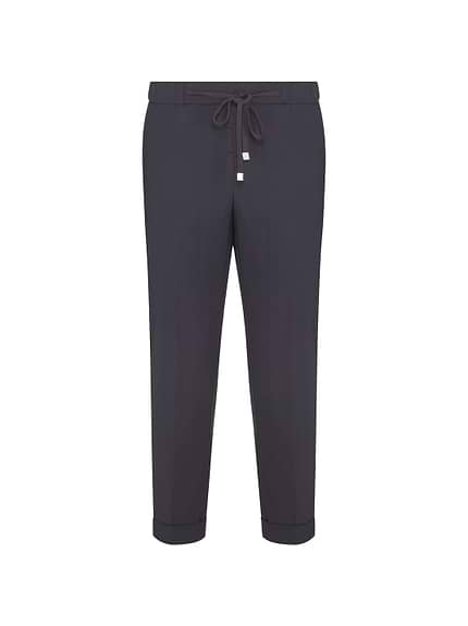 Wool pants with drawstring Peserico for women - buy in the
