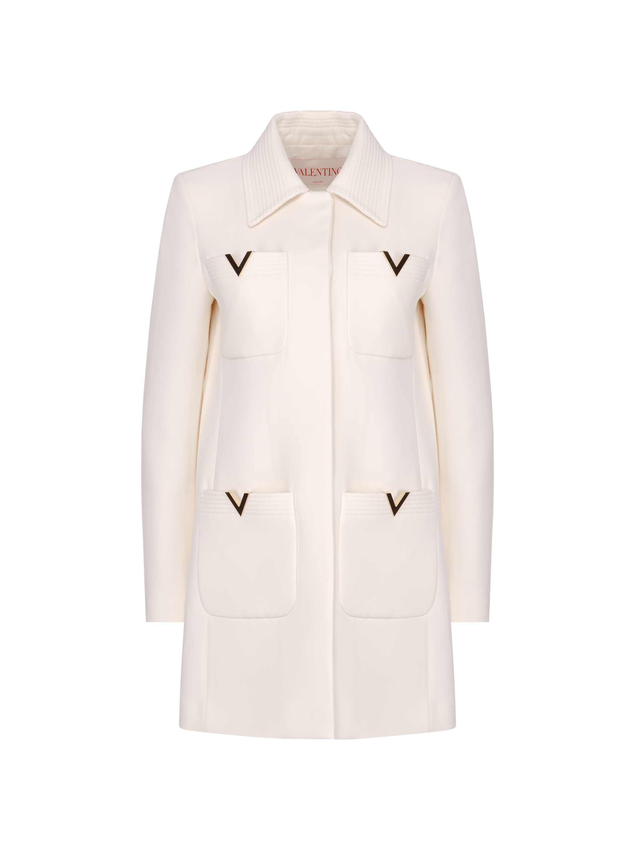 V-logo woollen coat Valentino Garavani for women - buy in