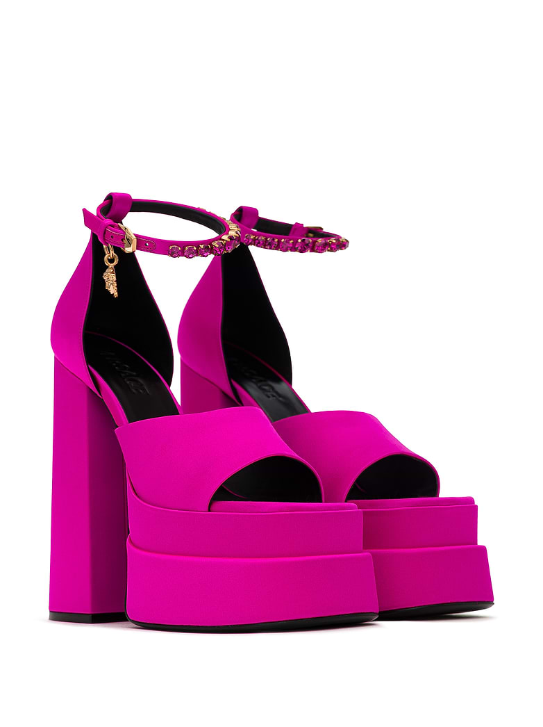 Versace women's Medusa Aevitas platform sandals buy for 381450