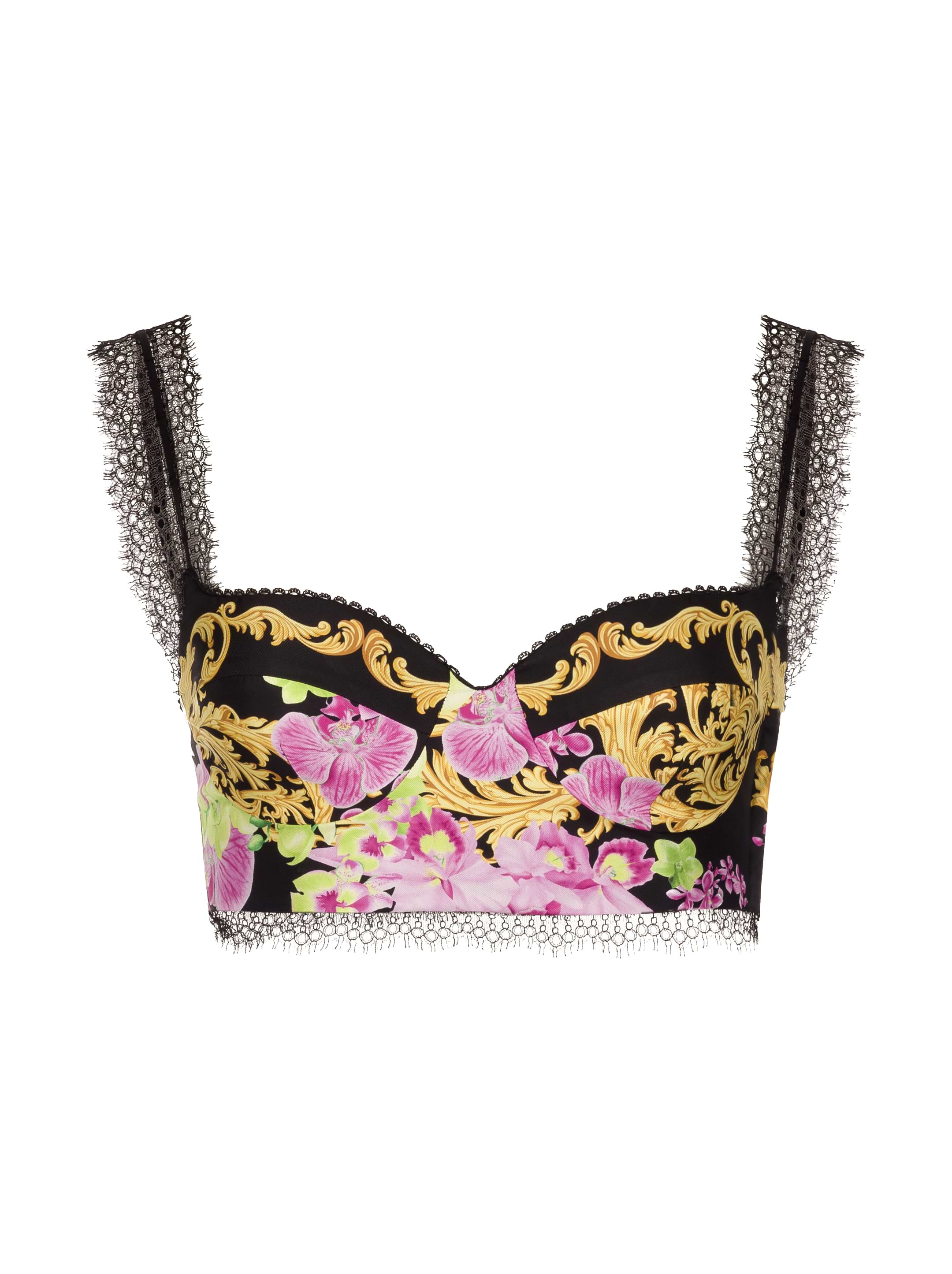 【送料&関税込】Versace Pleated Bustier Top Versace Latex Bustier Top | Black | FARFETCH CA