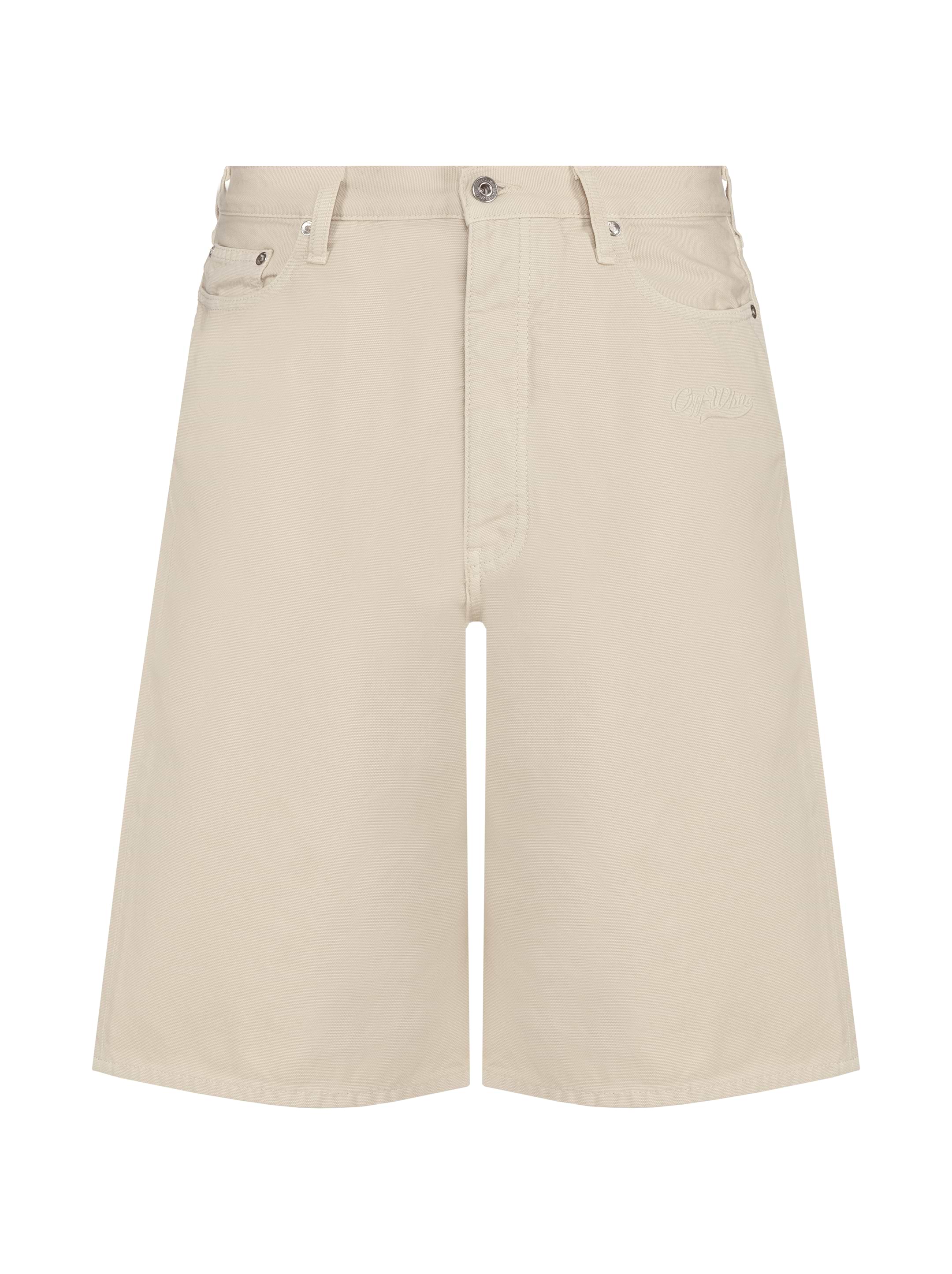 Off-White men's Logo denim bermuda shorts - buy for 139160