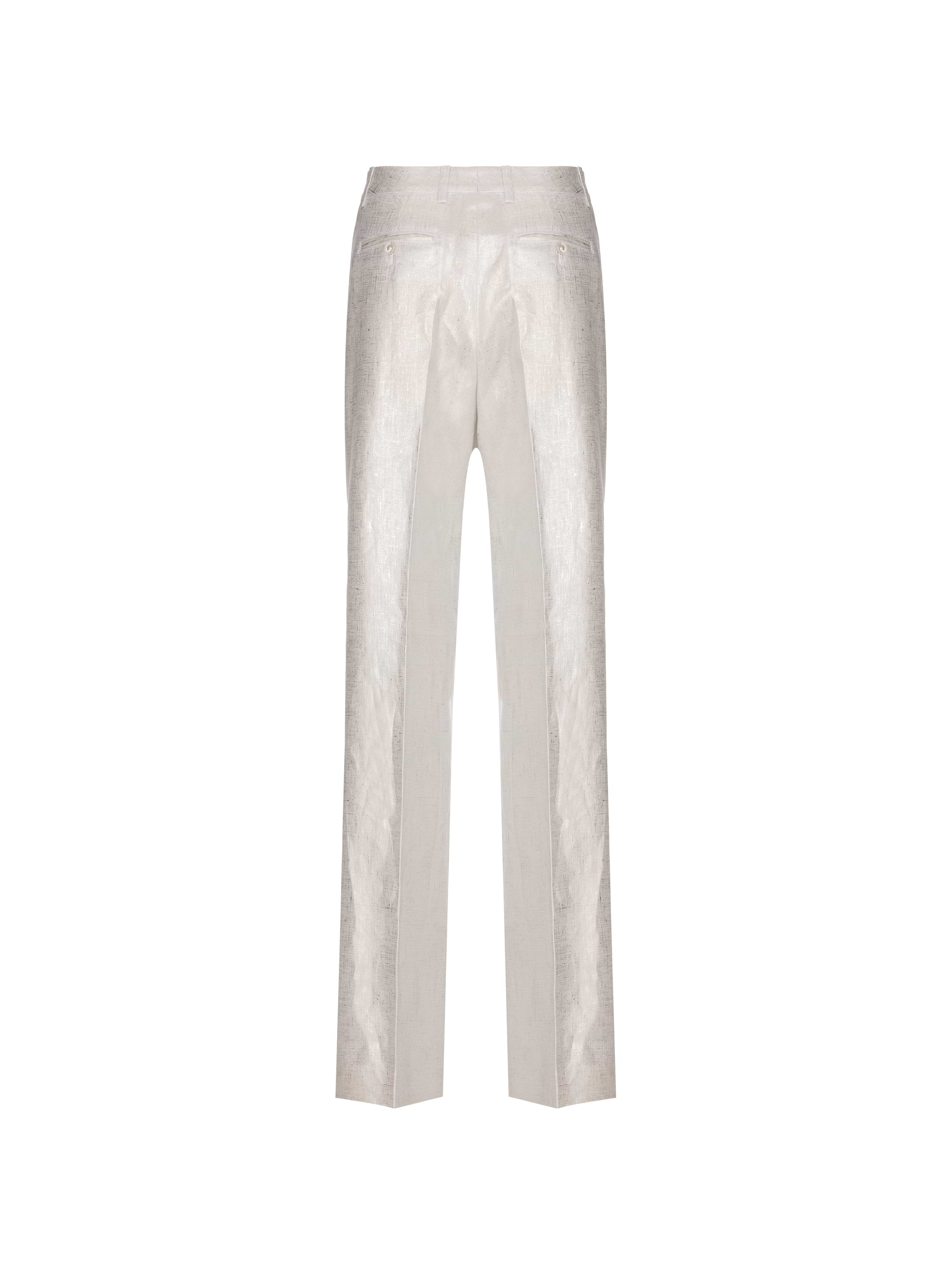 Kiton women's Wide-leg pants with metallic-finish - buy for