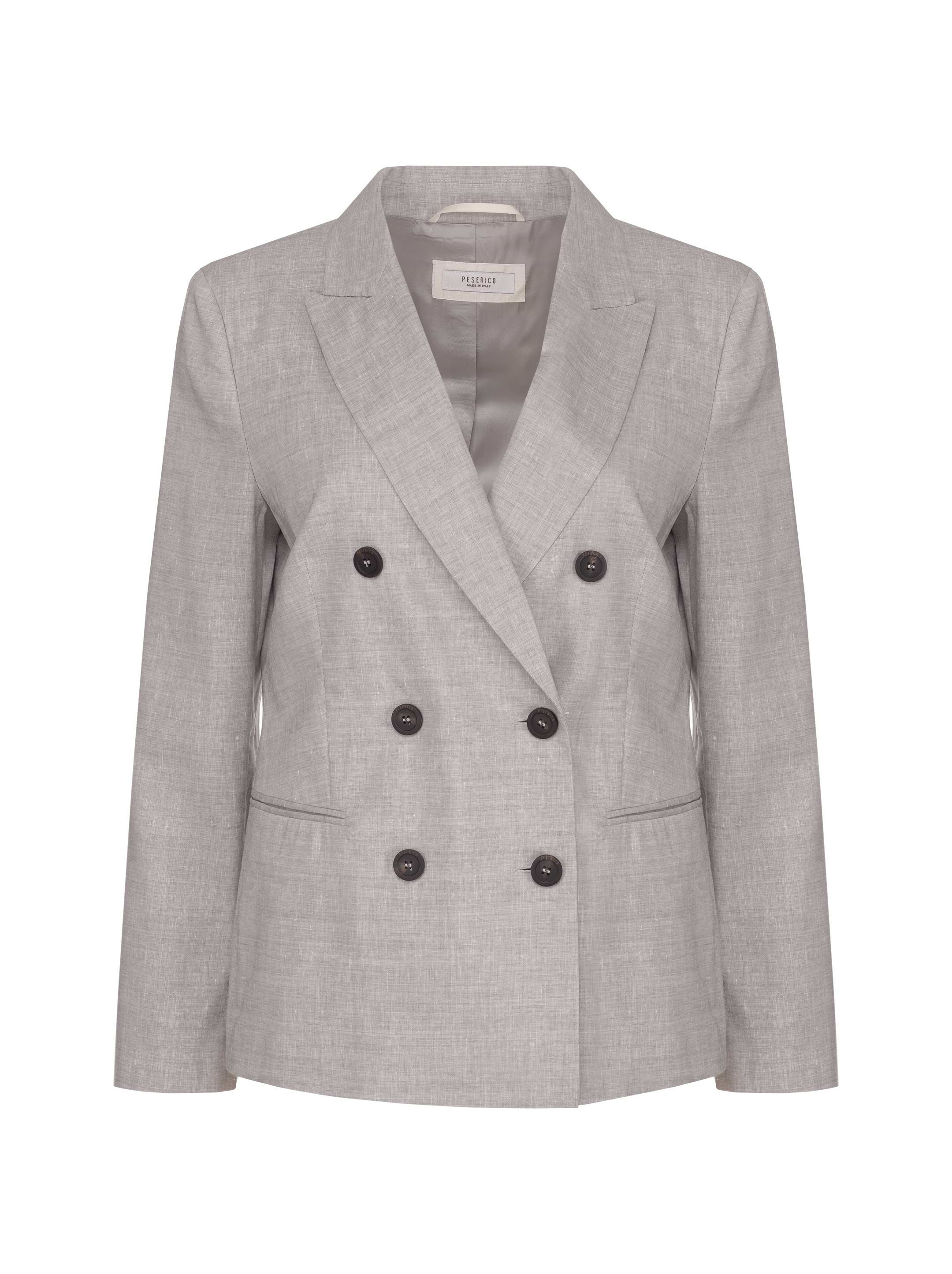 ボトムスその他 Peserico Tailored Double-Breasted Blazer Double-breasted blazer in silk crepe de chine | Peserico