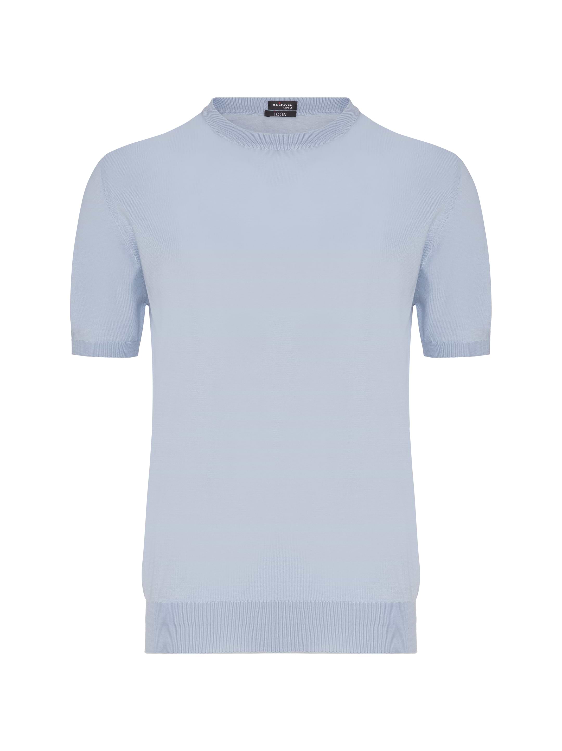 Tシャツ・カットソー KITON Men T Shirts UMM041902003 Grey Aurélien | Light Grey Egyptian Cotton T-Shirt