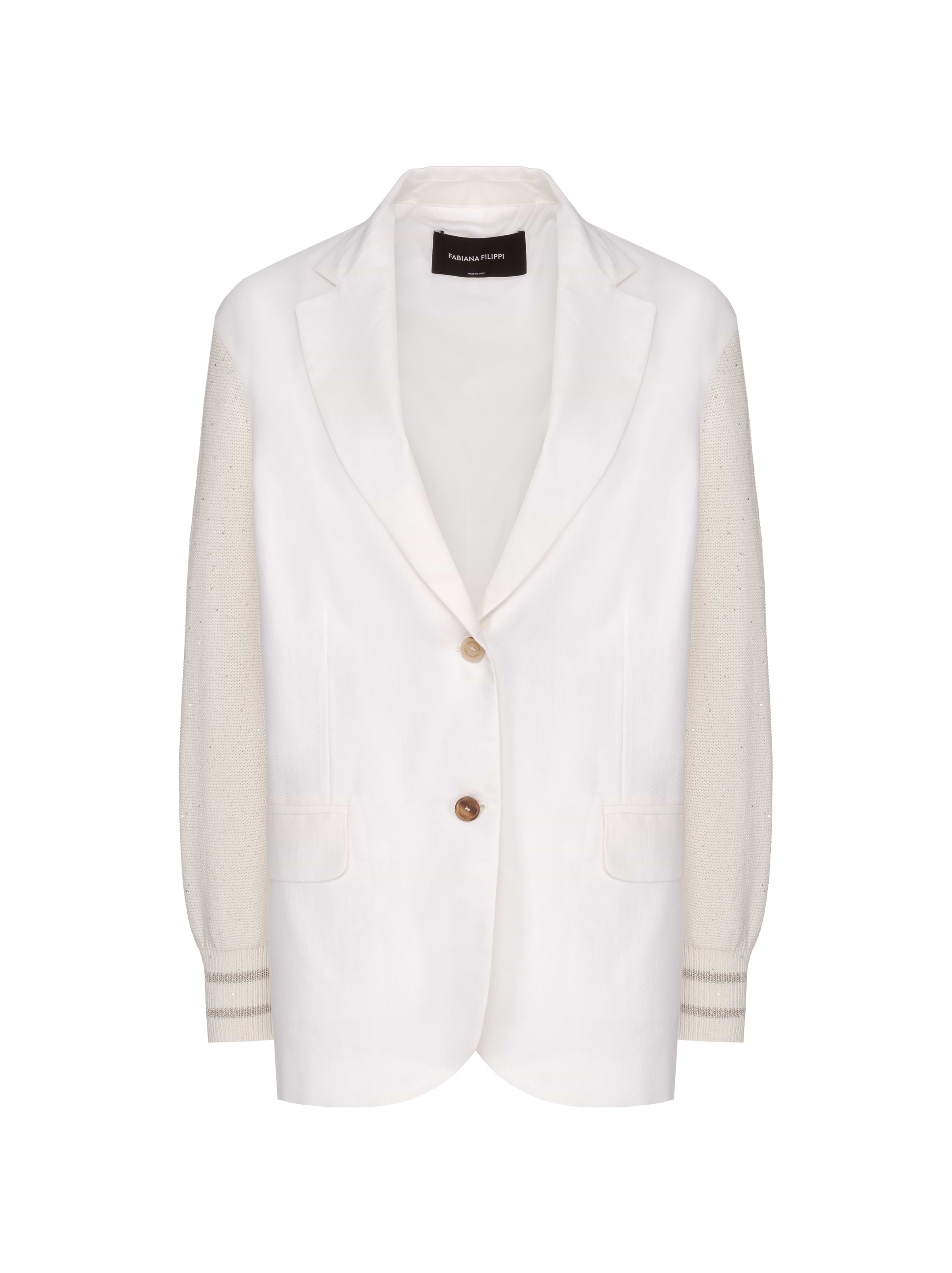[FABIANA FILIPPI] ダブルブレスト ブレザー Fabiana Filippi Double-Brested Blazer with shimmer Breast