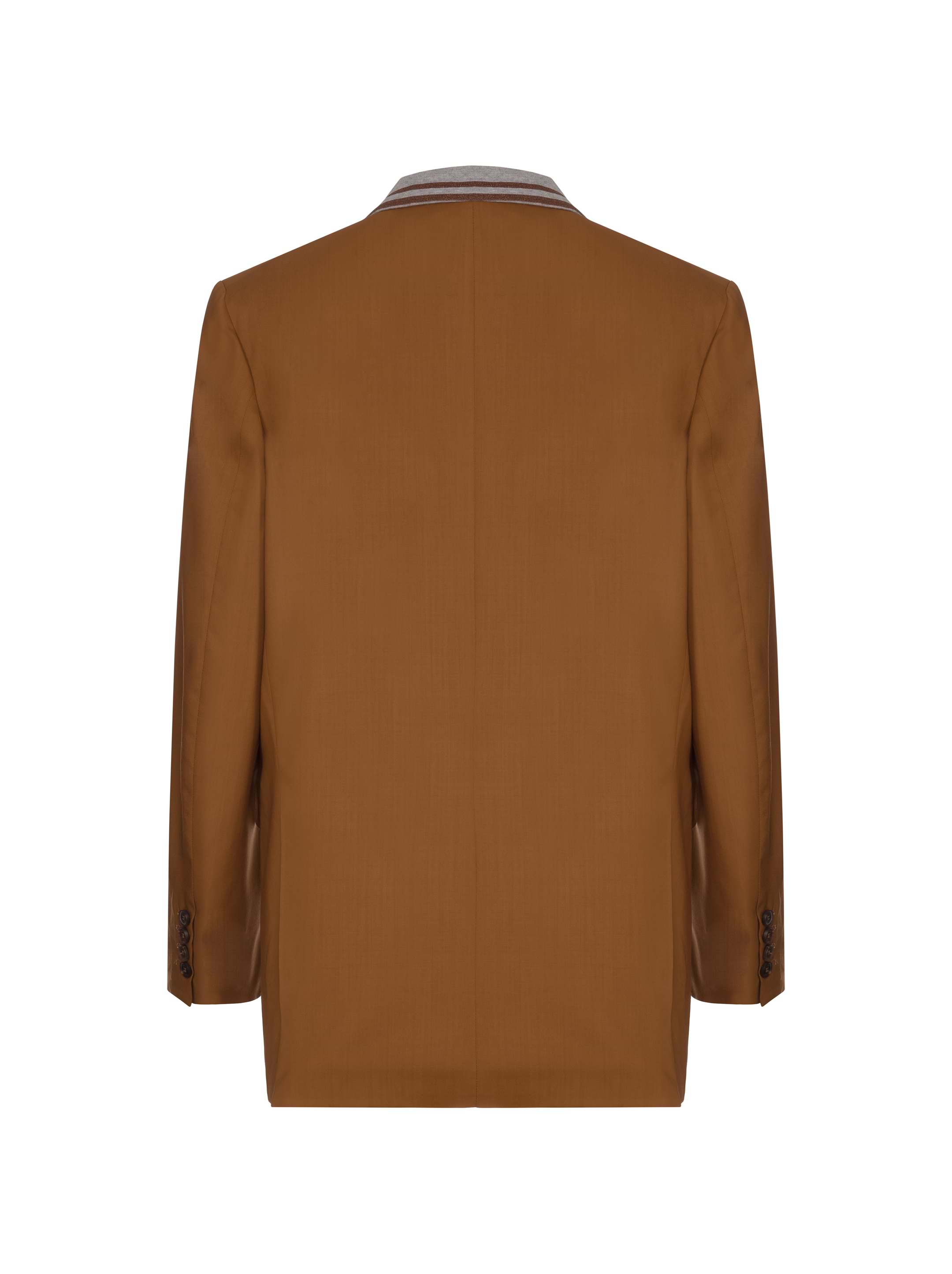 アウターその他 FABIANA FILIPPI Woman Blazer Green GCD275F412D787 6161 Cotton and silk mikado jacket, greige for Women | Fabiana