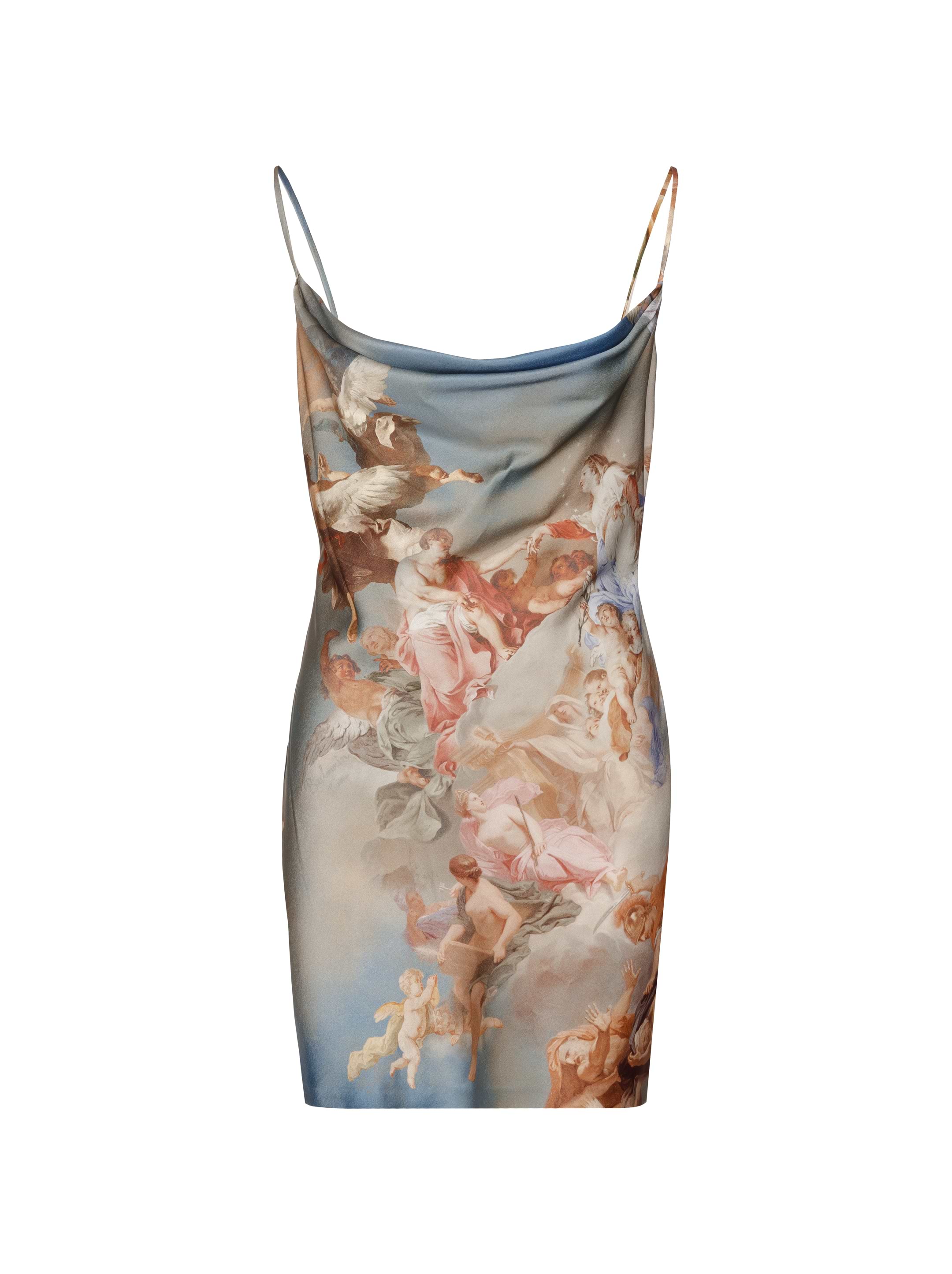 Balmain women's Mini dress with Sky print - buy for 563350