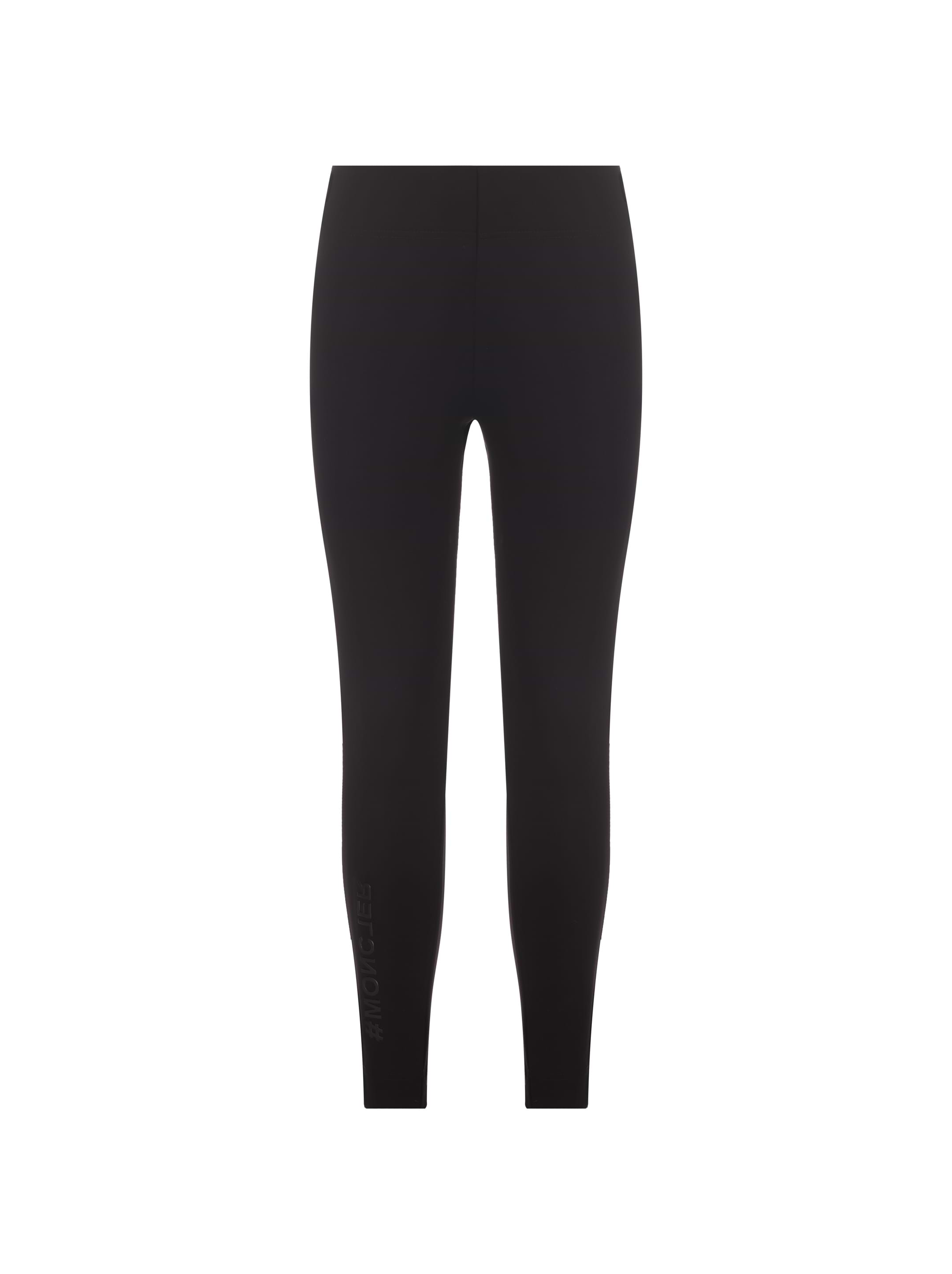 スパッツ・レギンス MONCLER Women Leggings 829H78H00003999 Black Logo leggings Moncler for women - buy in the official Viled