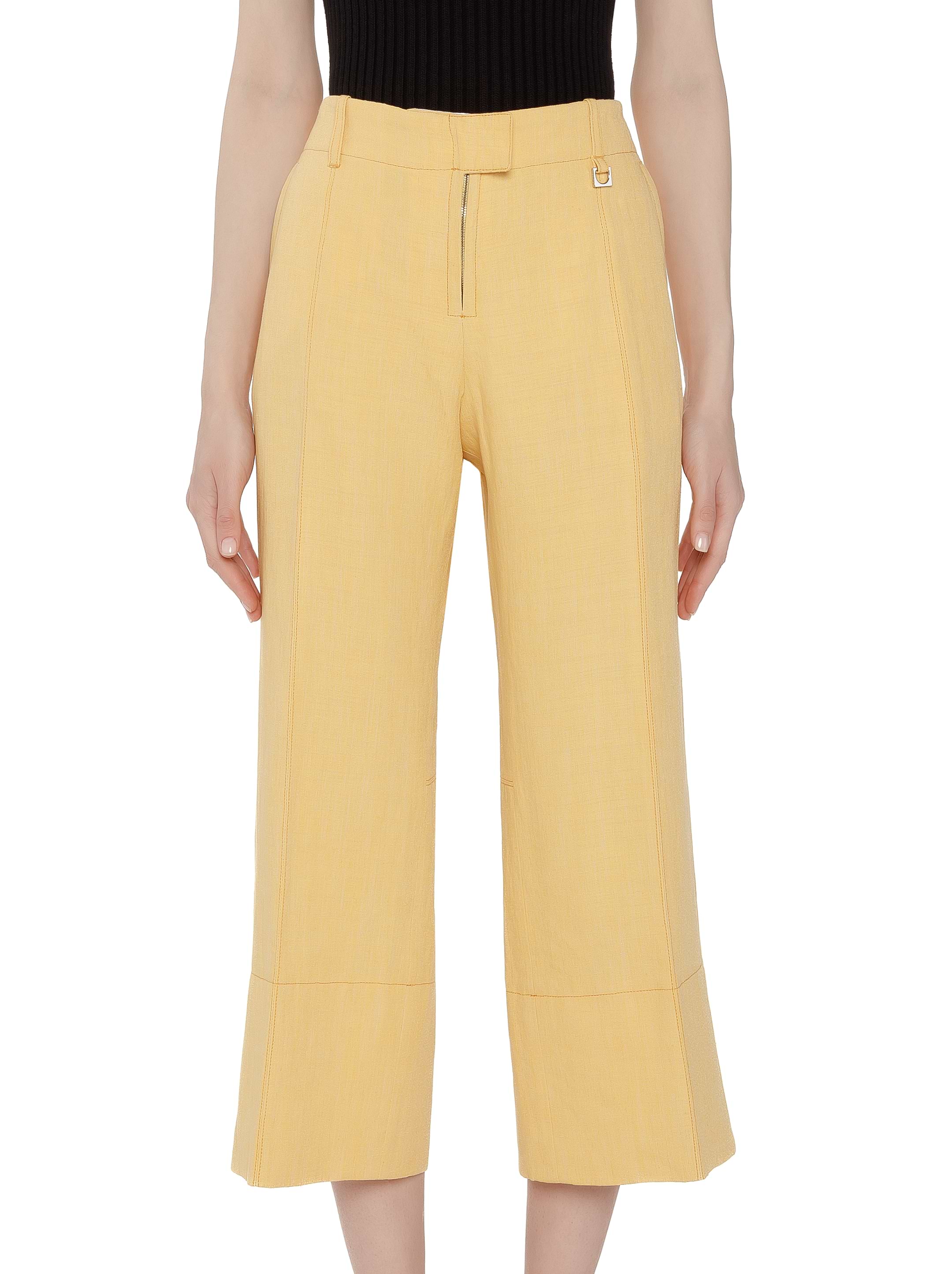 パンツ Jacquemus Yellow Side Slits Trousers Jacquemus Le Pantalon Espelho Skirt Trousers | Yellow