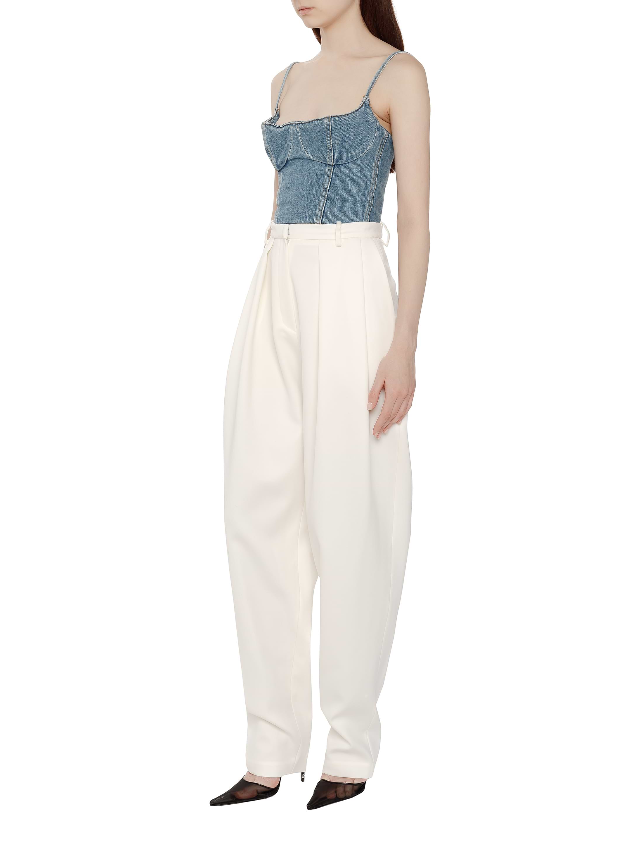 Magda Butrym women's Wide-leg pants with darts - buy for