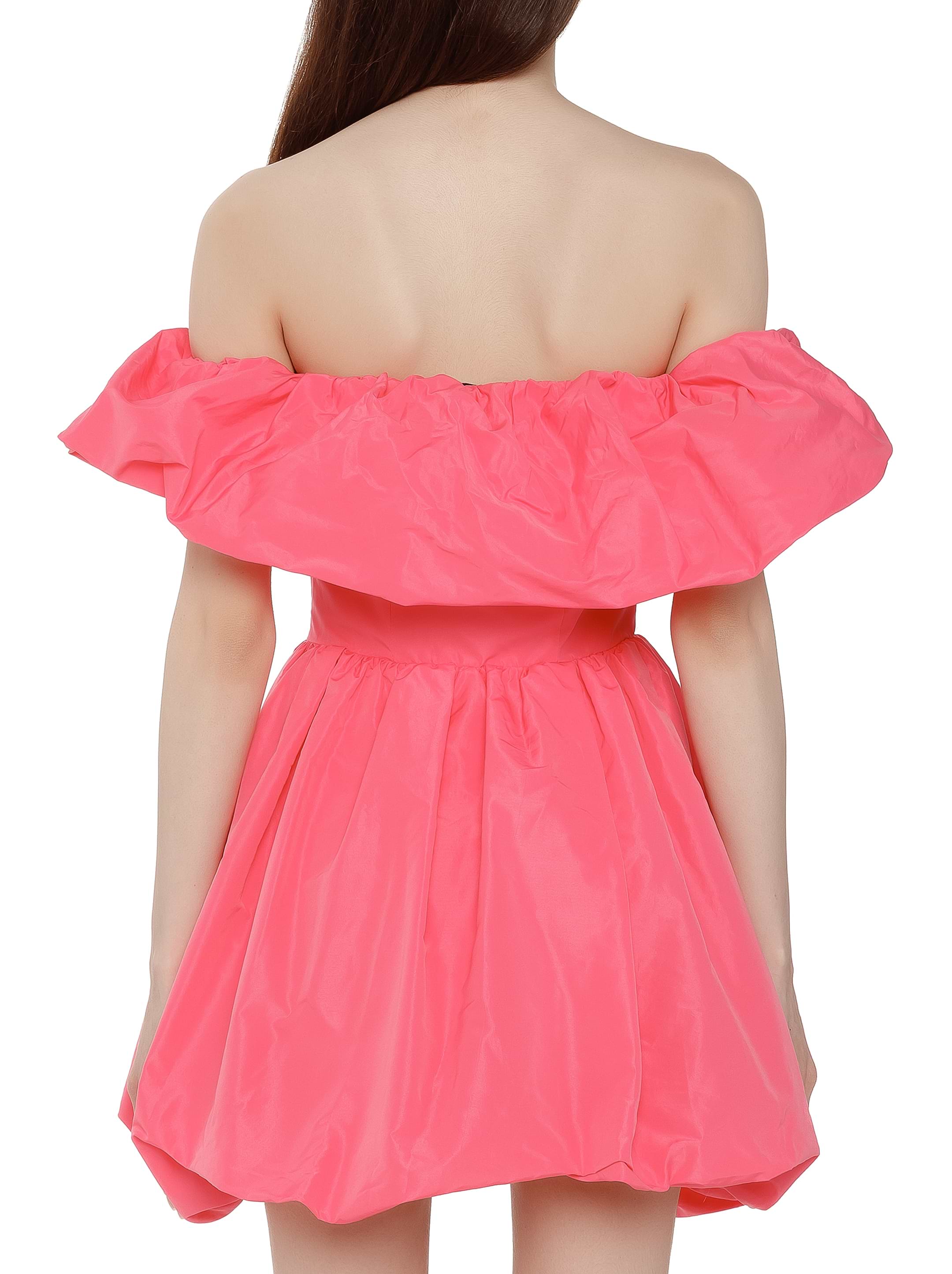 【MSGM】taffeta フリル draped minidress Taffeta mini dress MSGM for women - buy in the official
