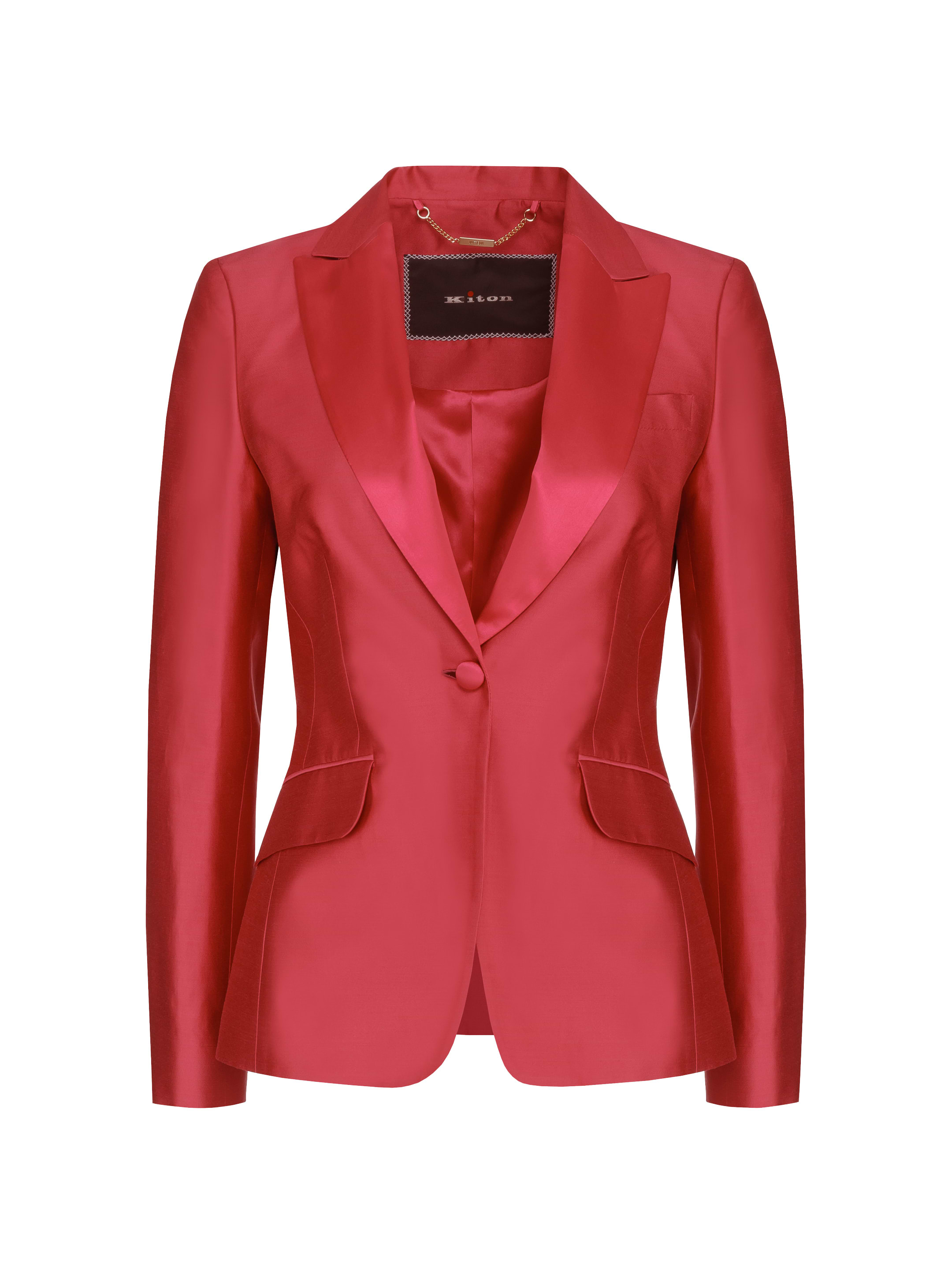 Kiton women's Satin single-breasted blazer - buy for 1520100