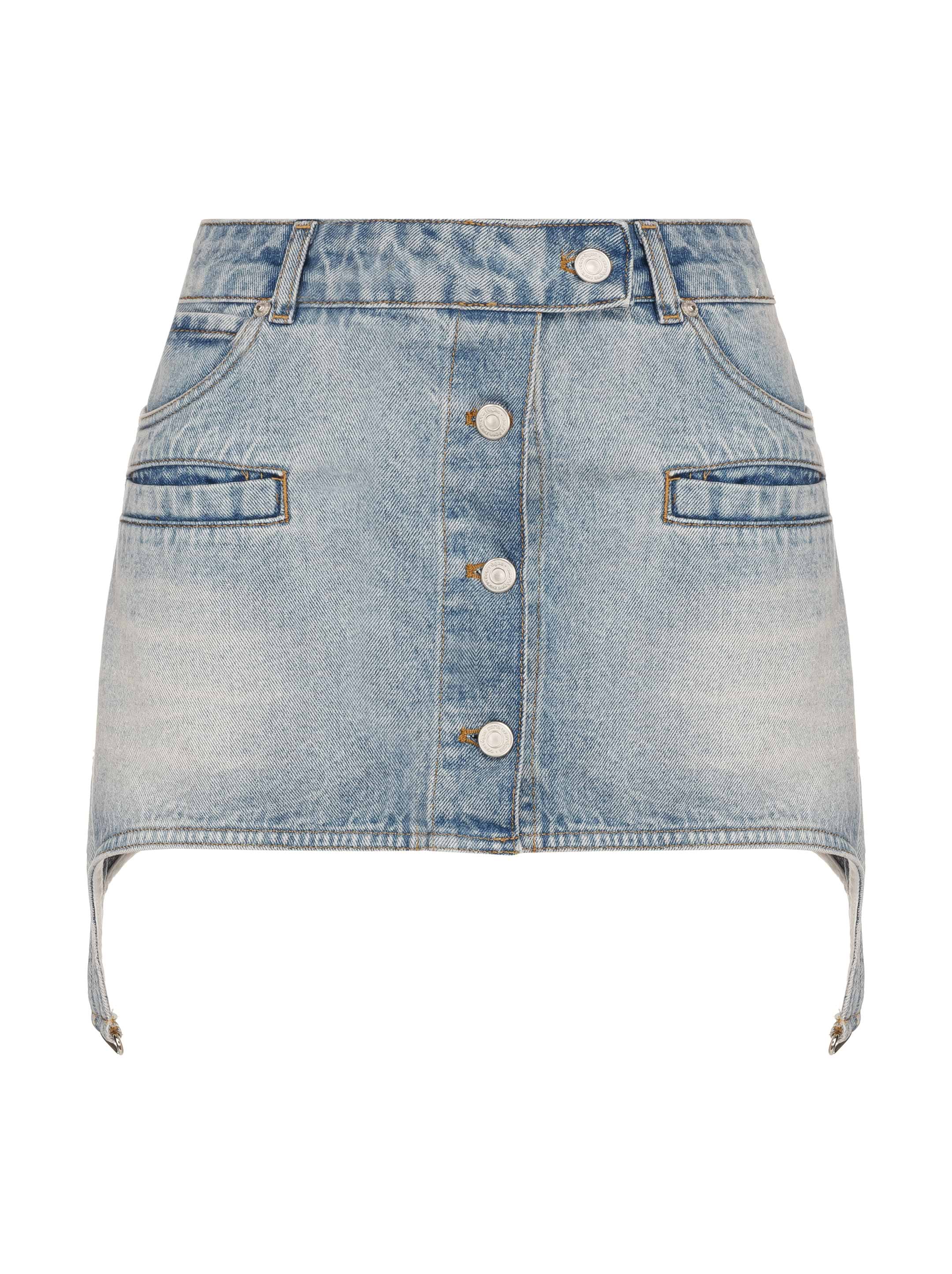 Denim mini skirt Courreges for women - buy in the official