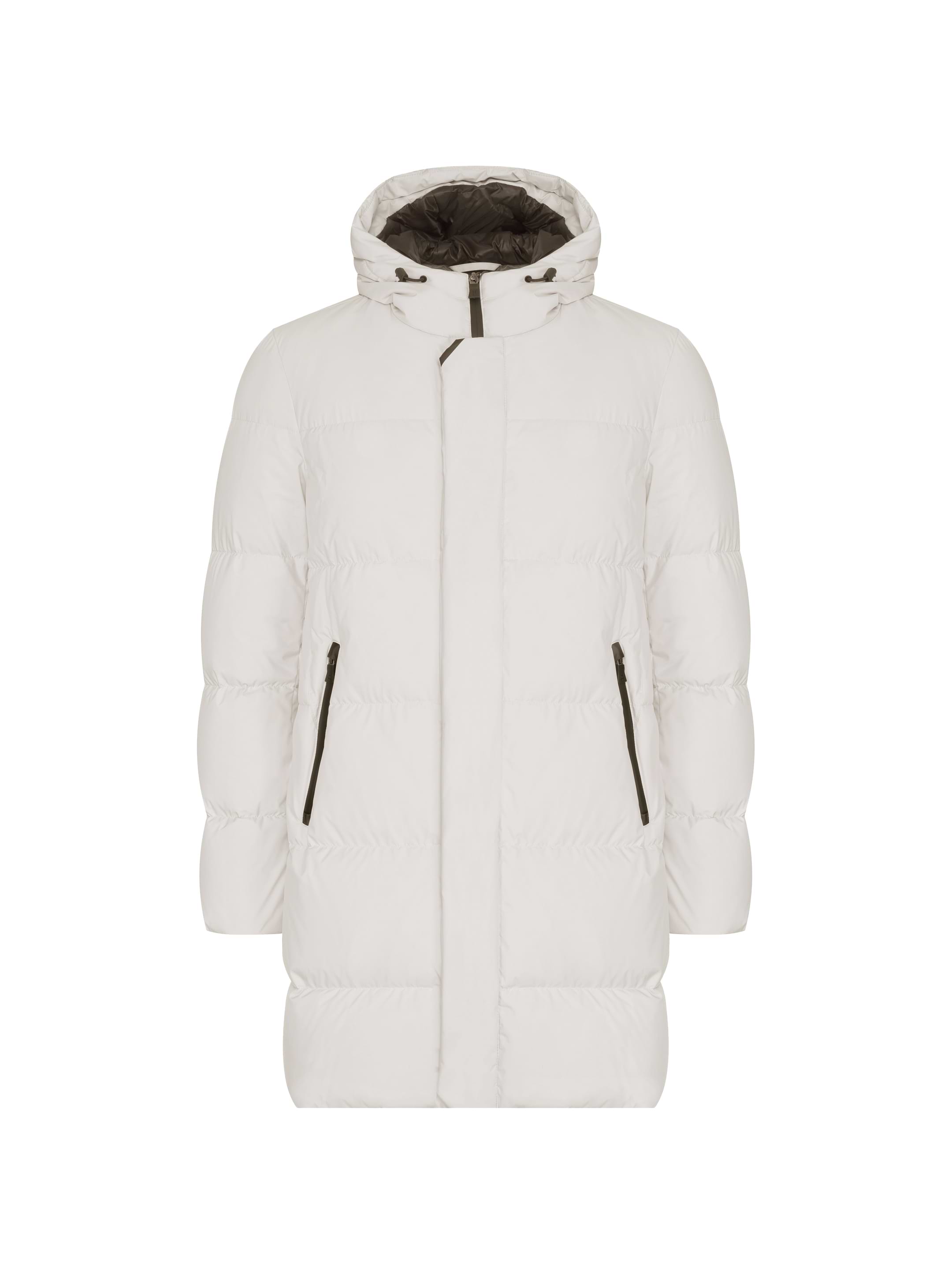 【関税＆送料込み】Herno White Quilted Down Jacket With Fro PIUMINO NYLON CHAMONIX HD in White for Women | Herno®
