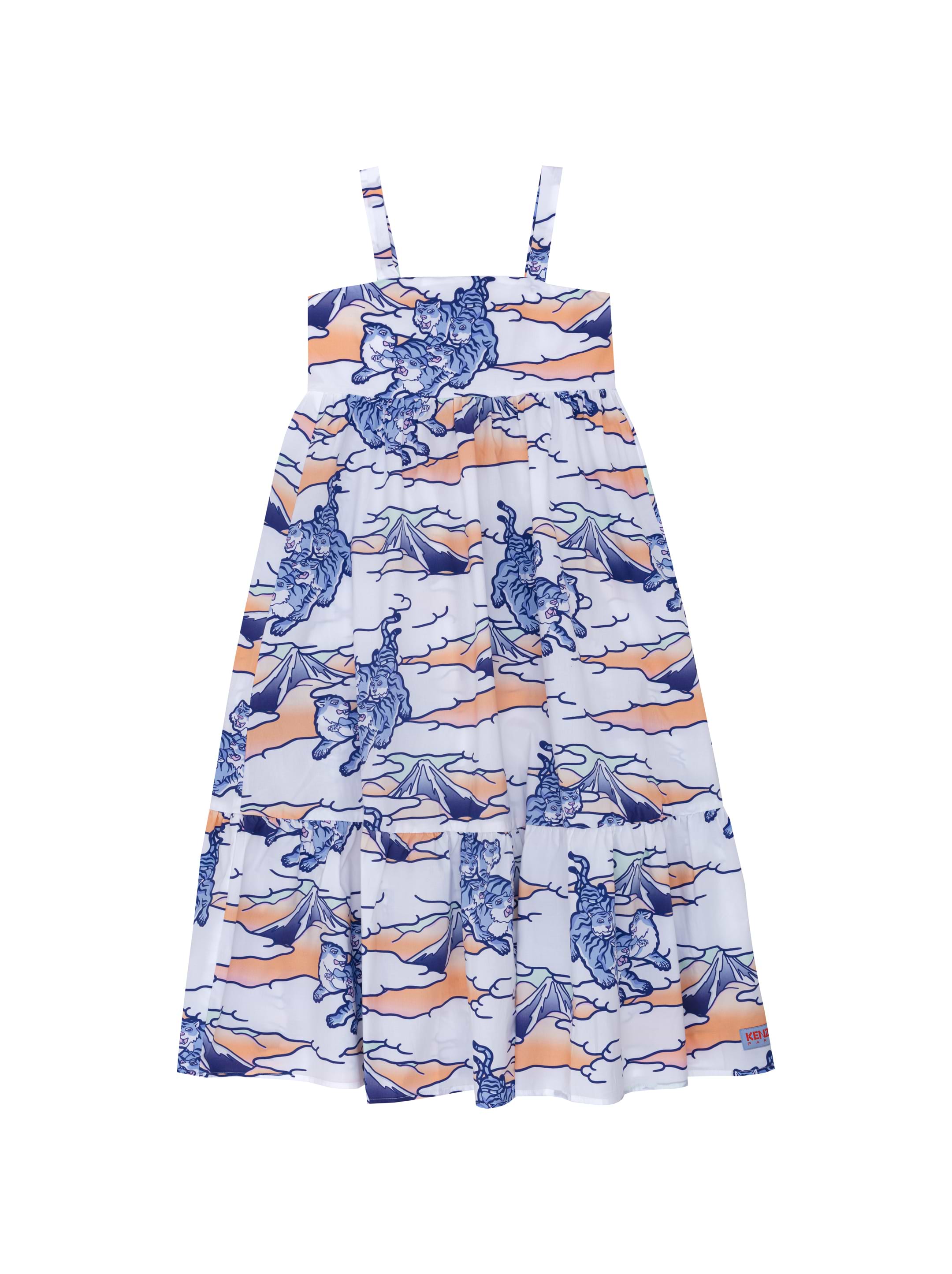 Kenzo kids' Printed dress in poplin - buy for 127650 KZT in