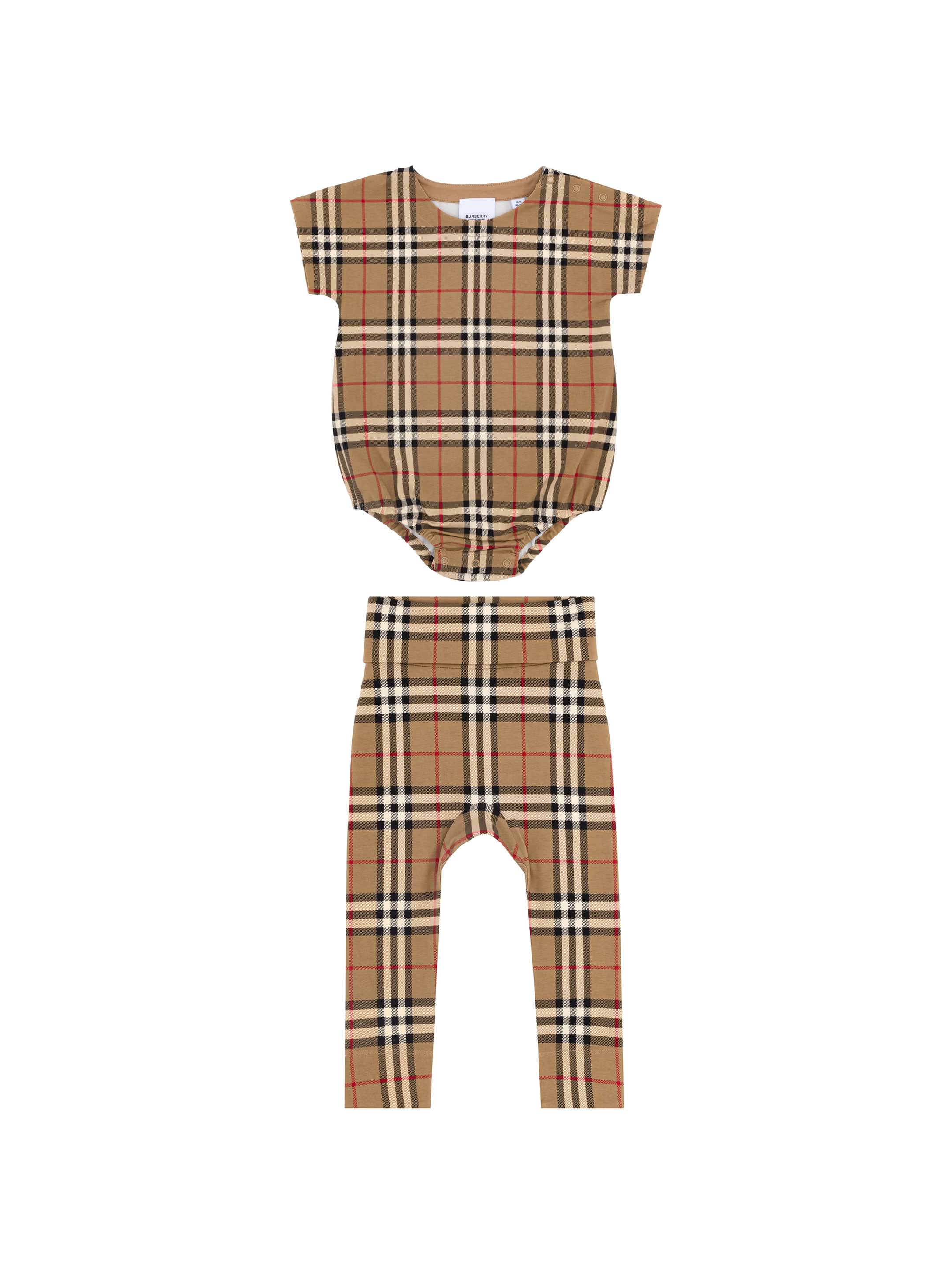 BURBERRY　CHILDREN Burberry Kids Vintage Check Cotton Bib | Neutrals | FARFETCH