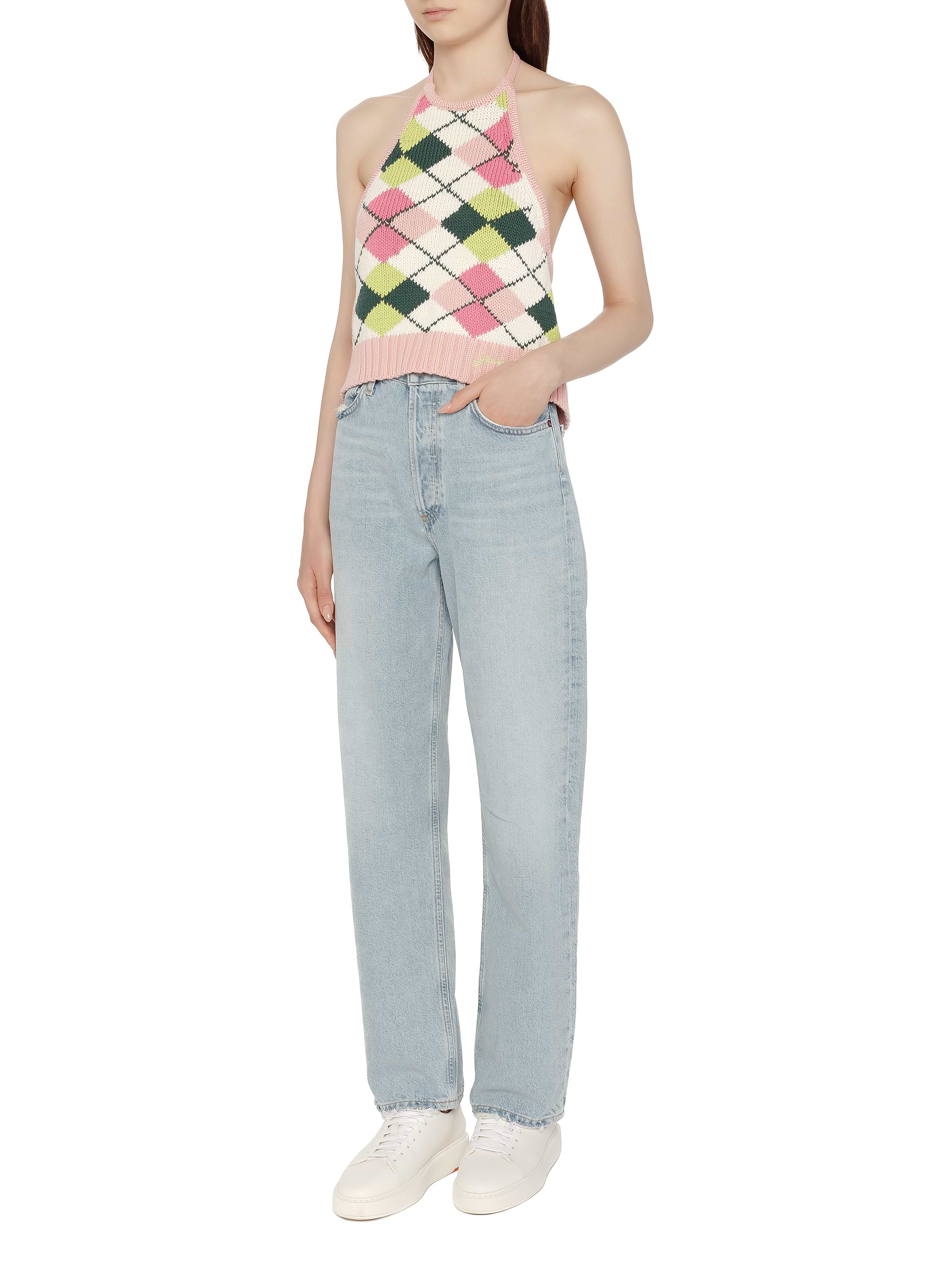Knitted tied top Ganni for women - buy in the official Viled