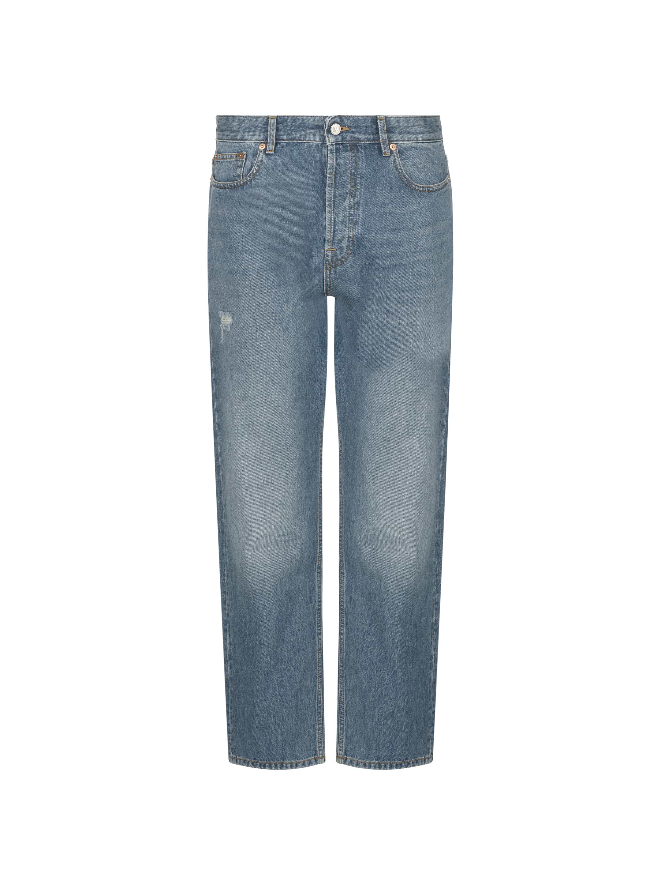 【関税&送料込み】Valentino Garavani Faded Jeans With Jacq Distressed effect cropped jeans Valentino Garavani for men