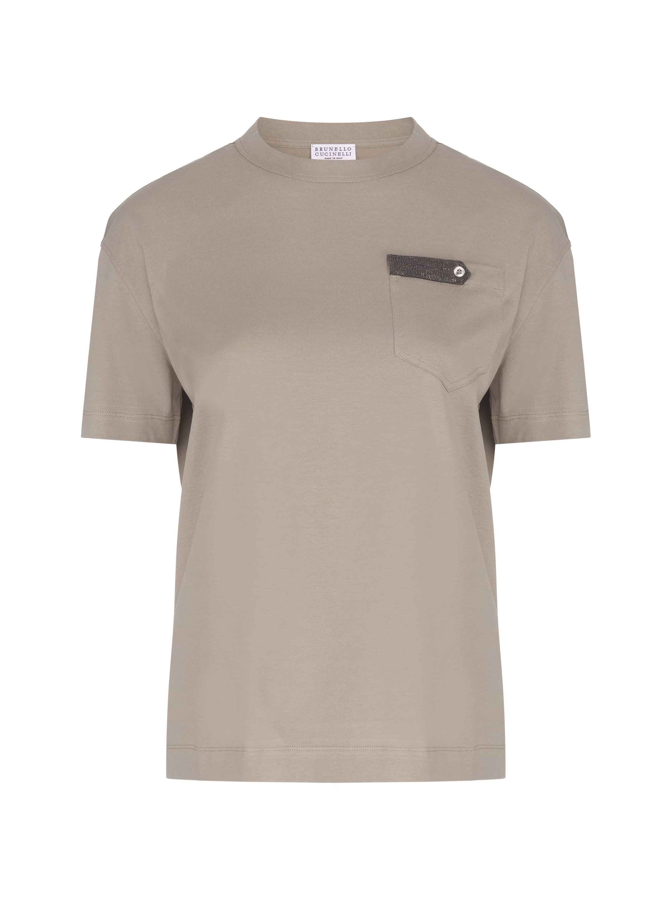 BRUNELLO CUCINELLI /Tシャツ/新品未使用 Brunello-Cucinelli-Grey-