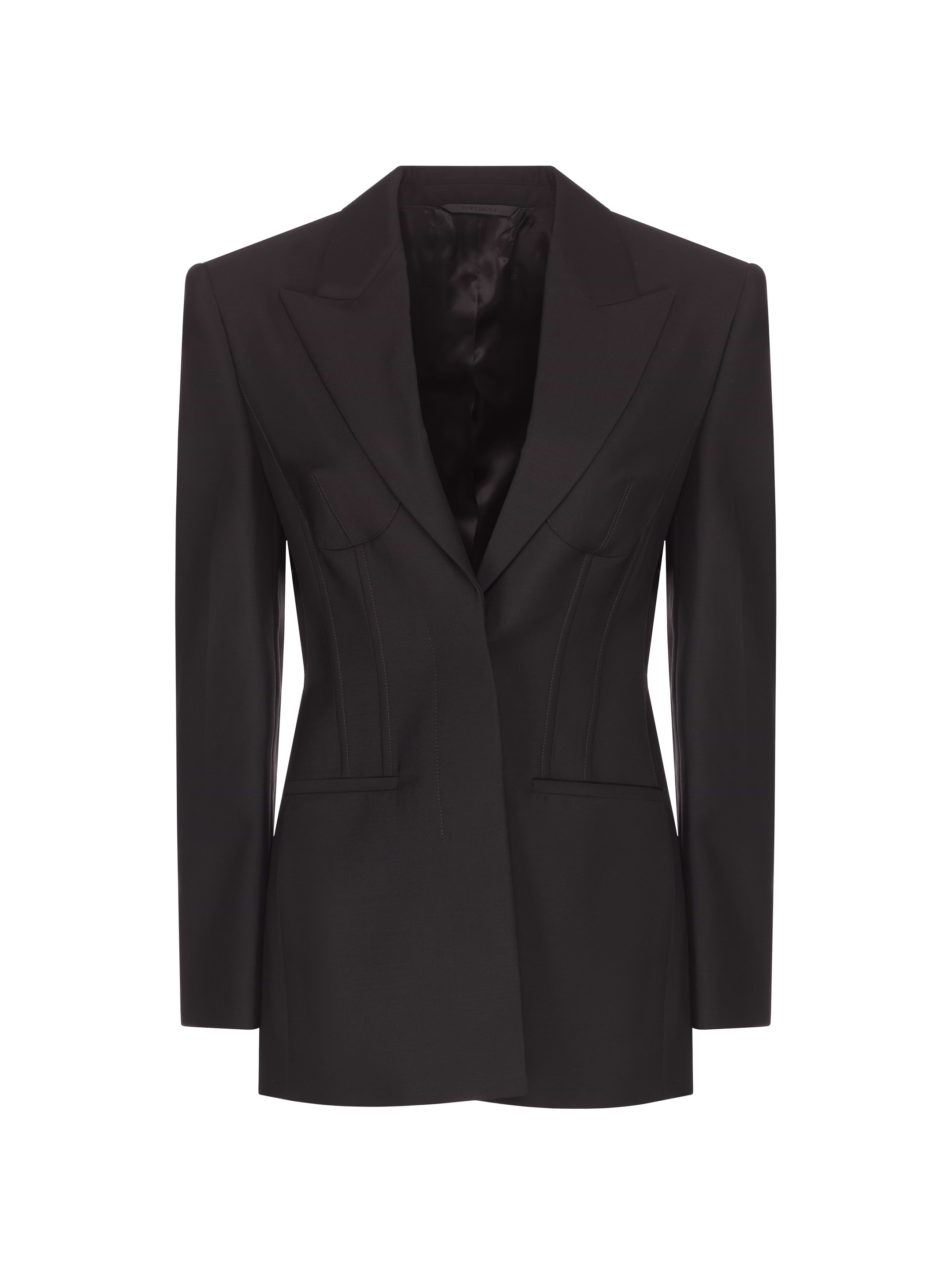 アウターその他 GIVENCHY Woman Blazer Black BW30H113PW 001 Givenchy Black Cropped Double-Breasted Blazer - Meghan