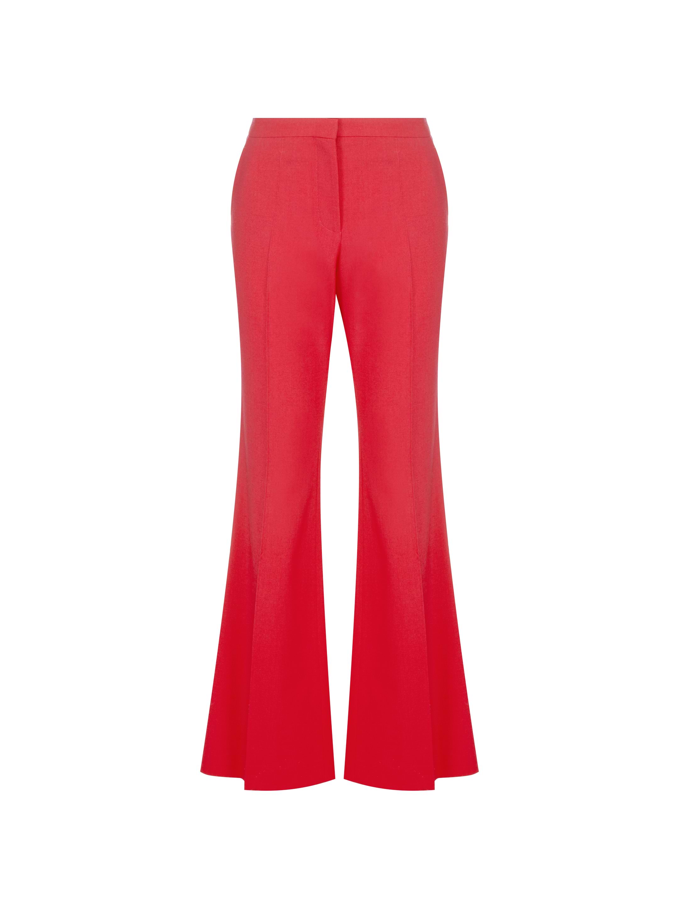 パンツ VERSACE FW23 FLARED PANTS (1010045_1A081981PN50) Versace Outlet: virgin wool pants - Pink | Versace pants