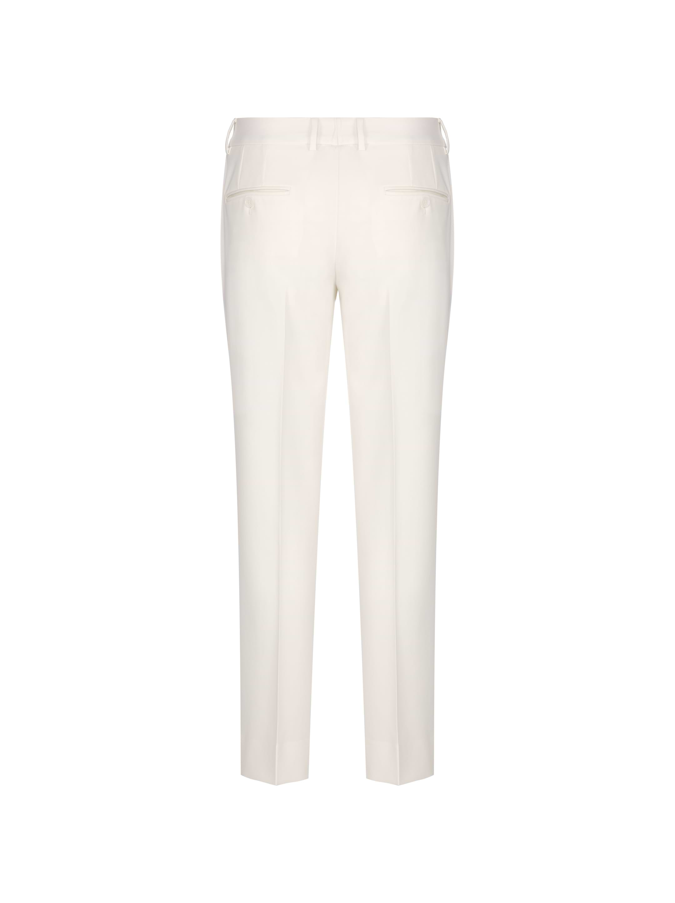 パンツ DOLCE  GABBANA Women Straight Pants FTCS0D WHITE Dolce & Gabbana lace-detail straight-leg Trousers | White