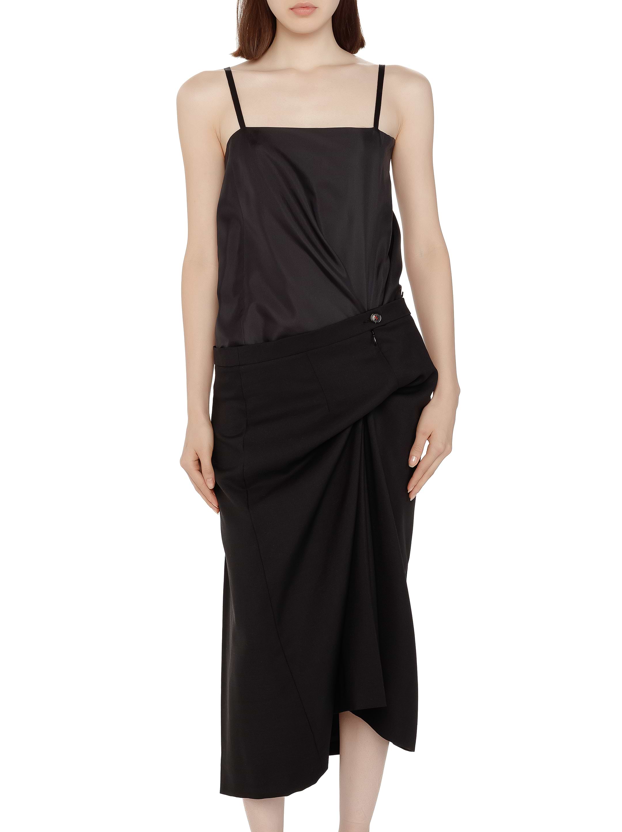 ワンピース Maison Margiela Midi Dress Maison Margiela Freeze-frame Silk Midi Dress | Grey | FARFETCH