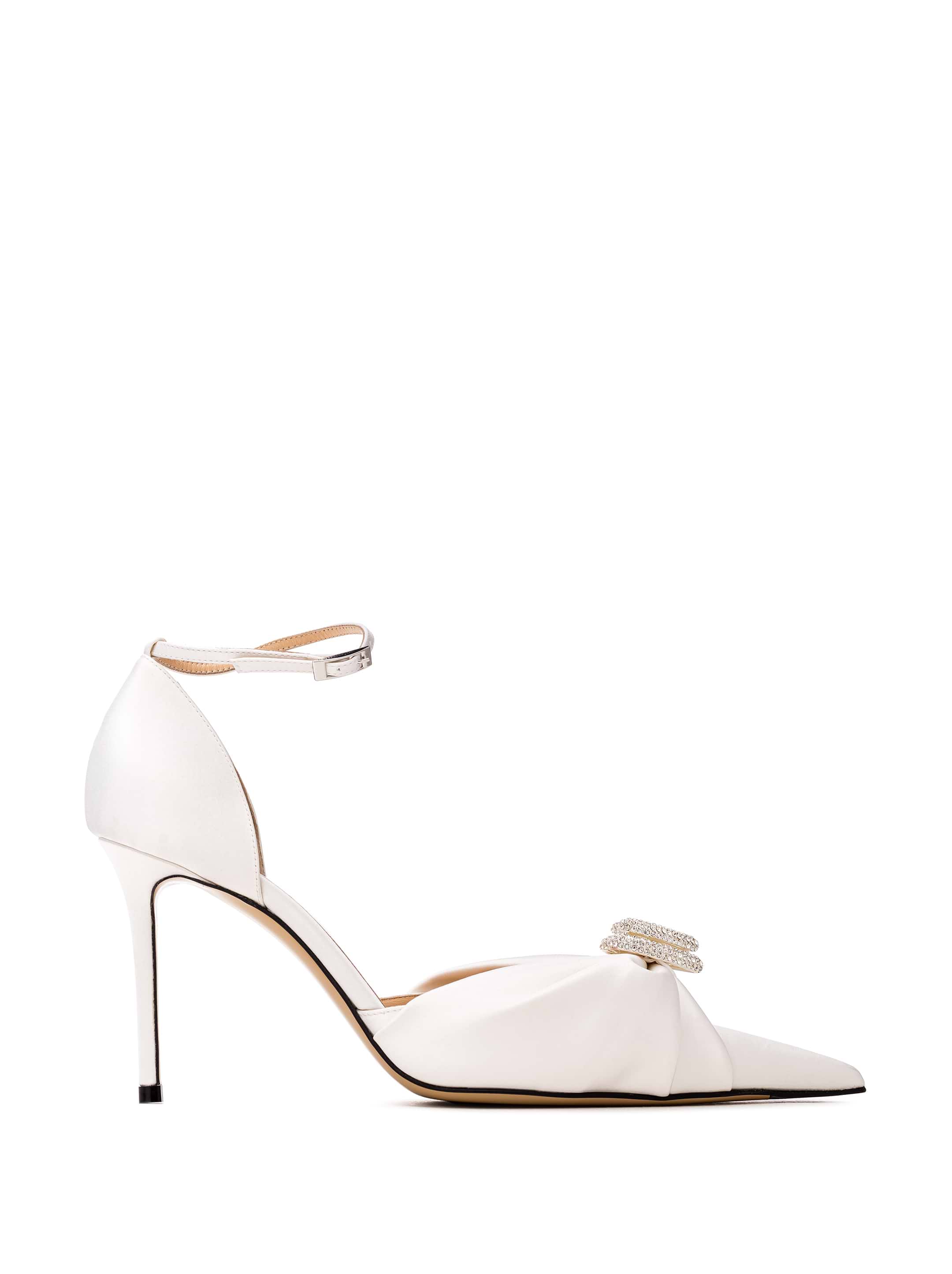 Mach & Mach women's Double Heart satin pumps - buy for