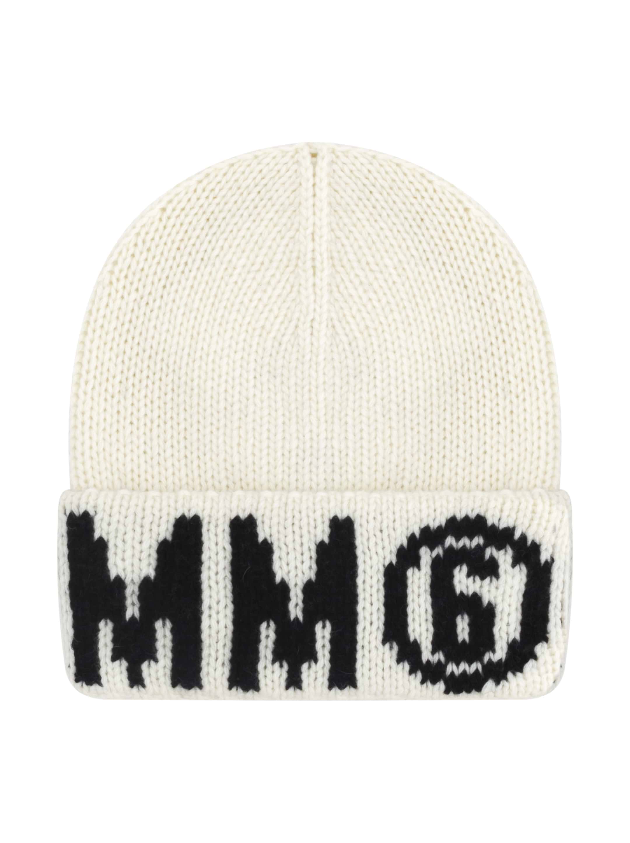 Logo wool beanie hat MM6 MAISON MARGIELA for kids - buy in