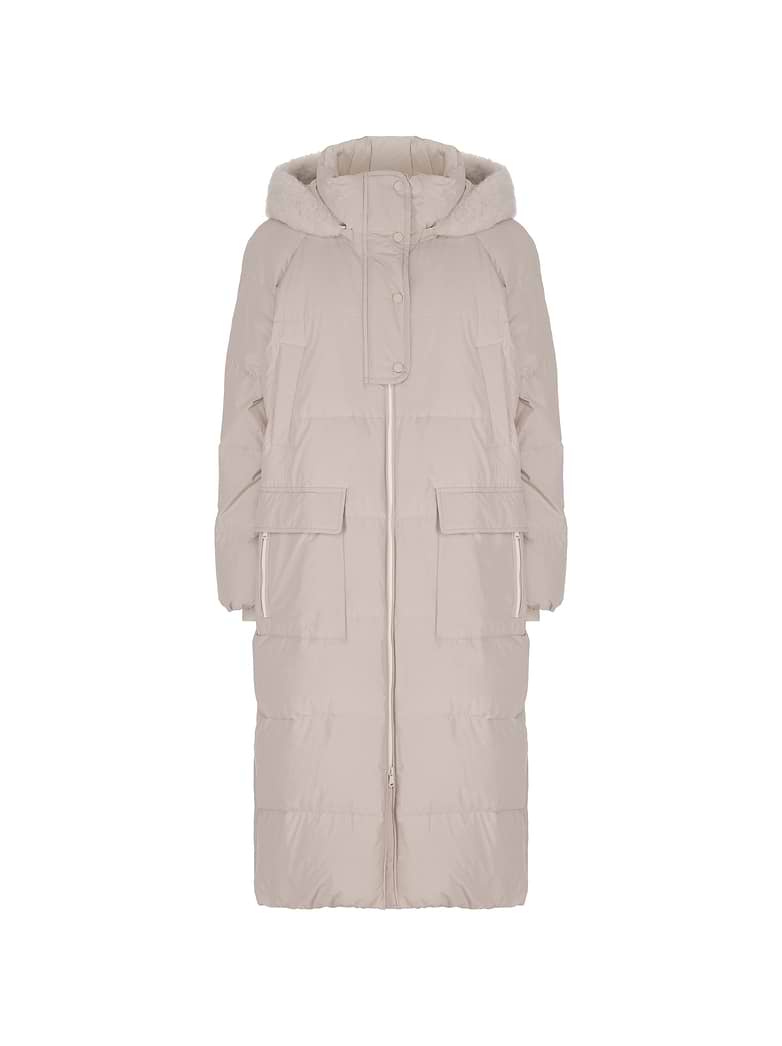 Brunello Cucinelli women's Quilted down jacket with monil chain