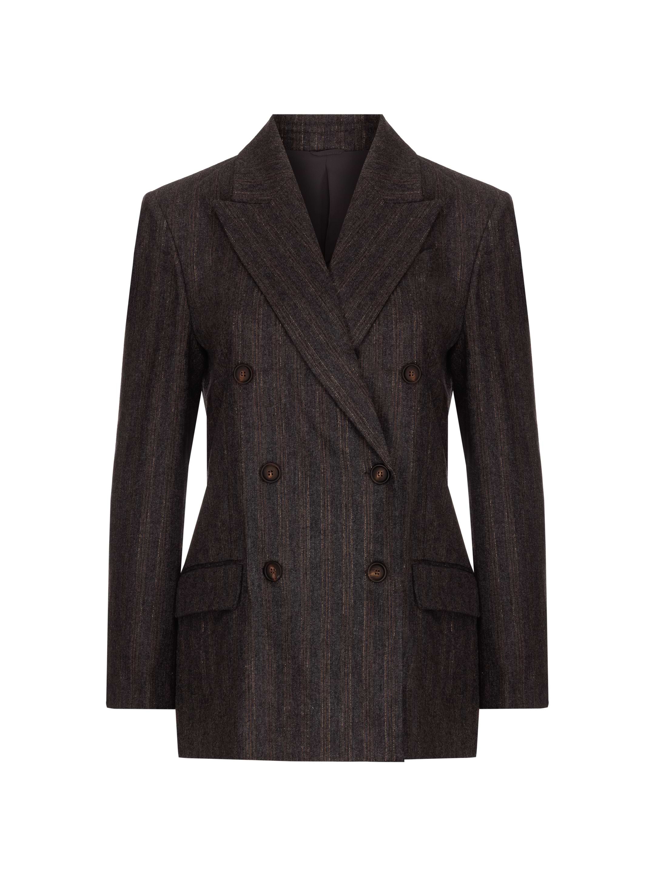 Brunello Cucinelli women's Double-breasted blazer with lurex